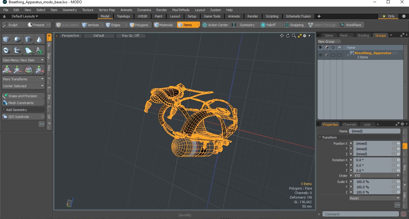 Breathing Apparatus 3D model
