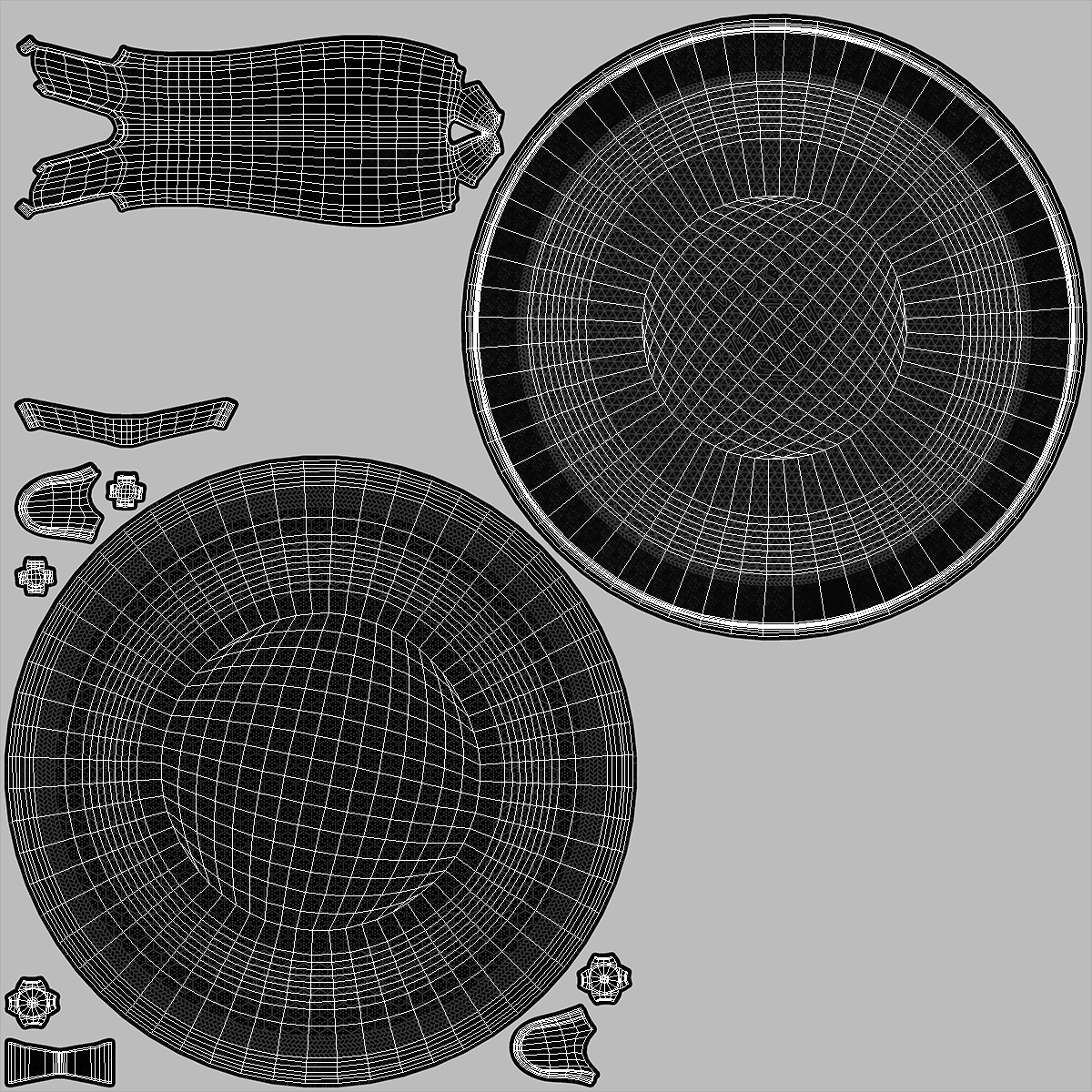 3D HexClad Hybrid Nonstick Pan with Lid 8-inch model