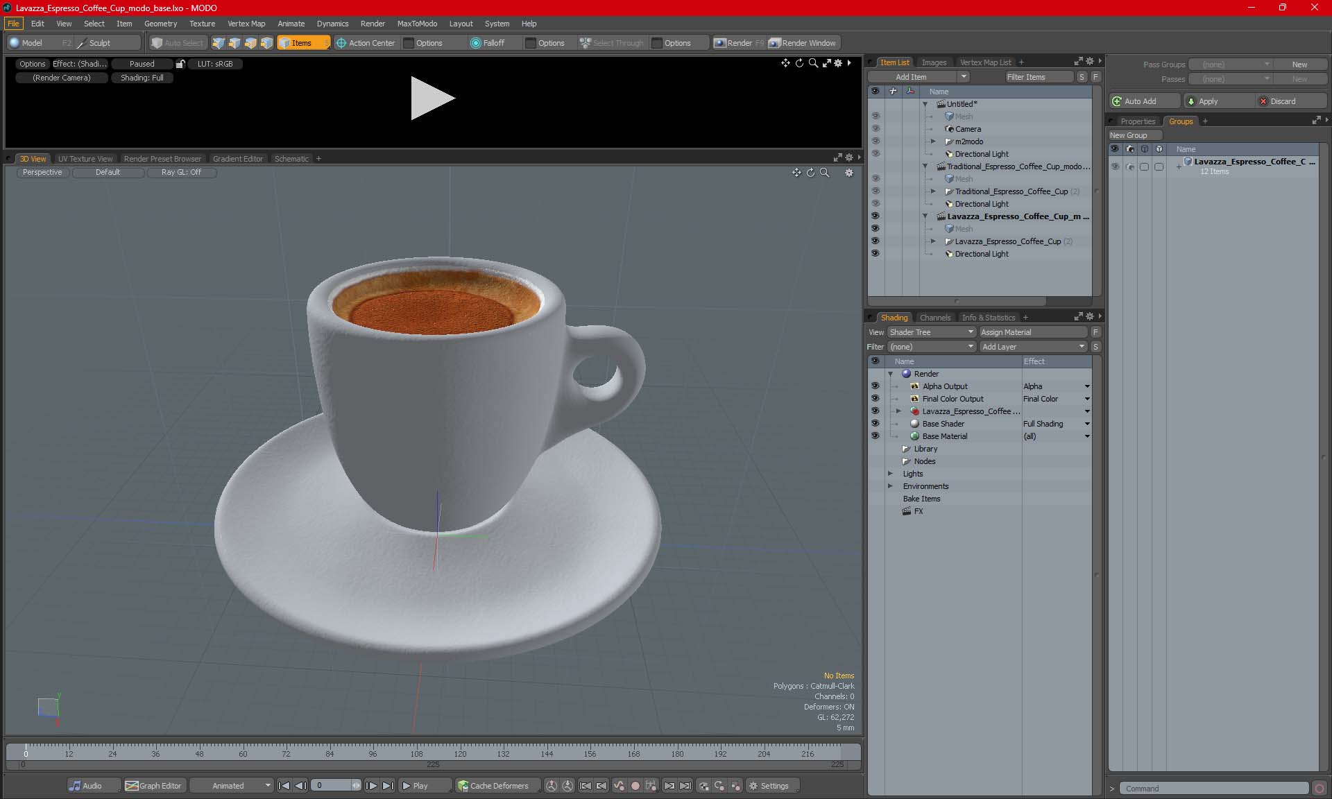 Lavazza Espresso Coffee Cup 3D