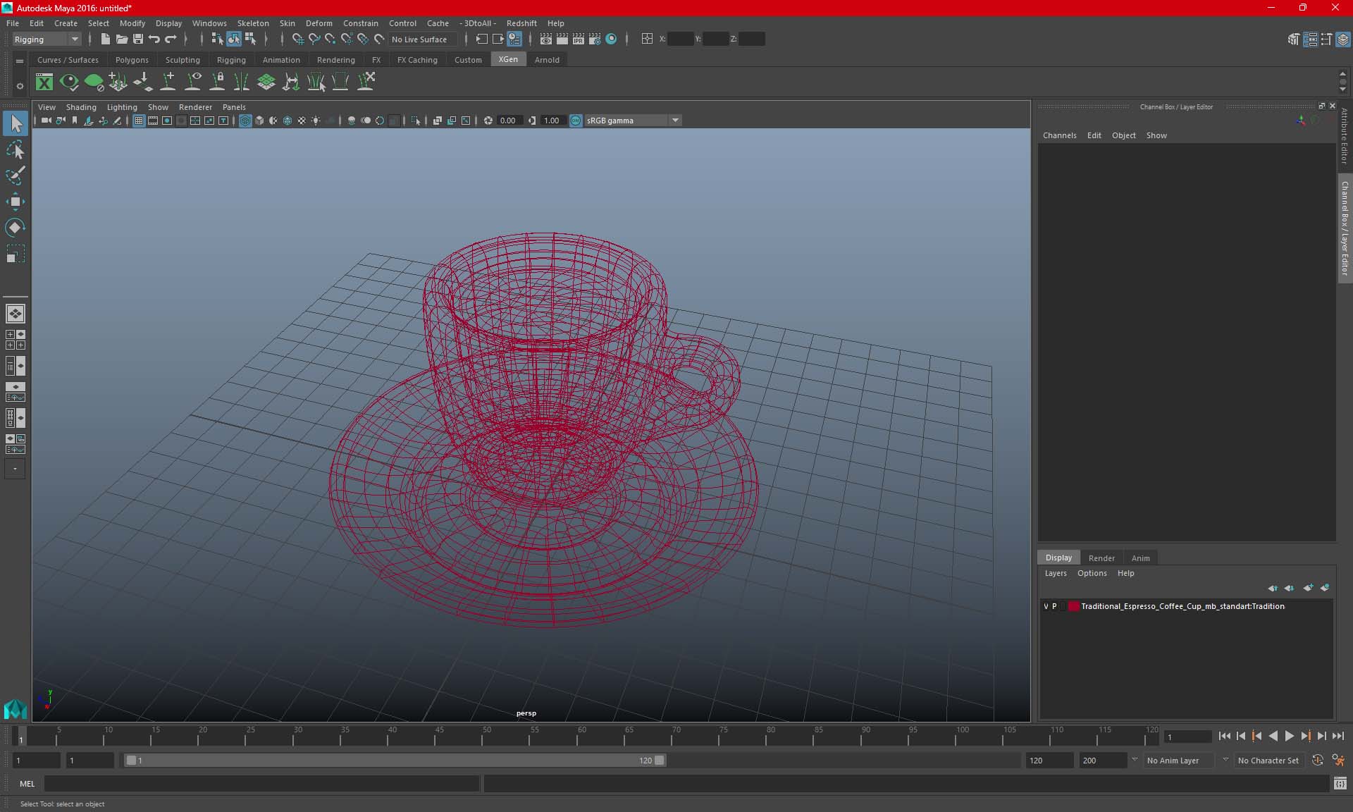 Lavazza Espresso Coffee Cup 3D