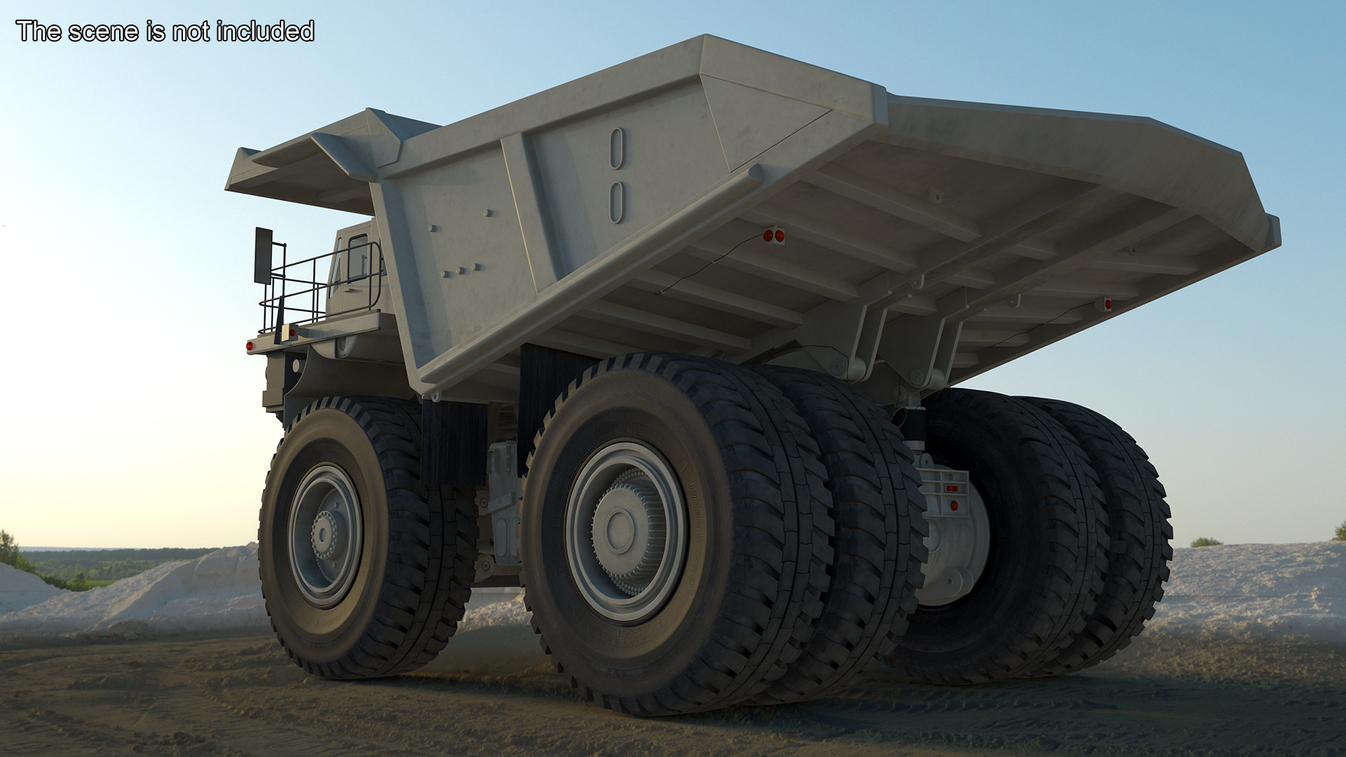 Heavy Duty Mining Dump Truck Rigged for Cinema 4D 3D model