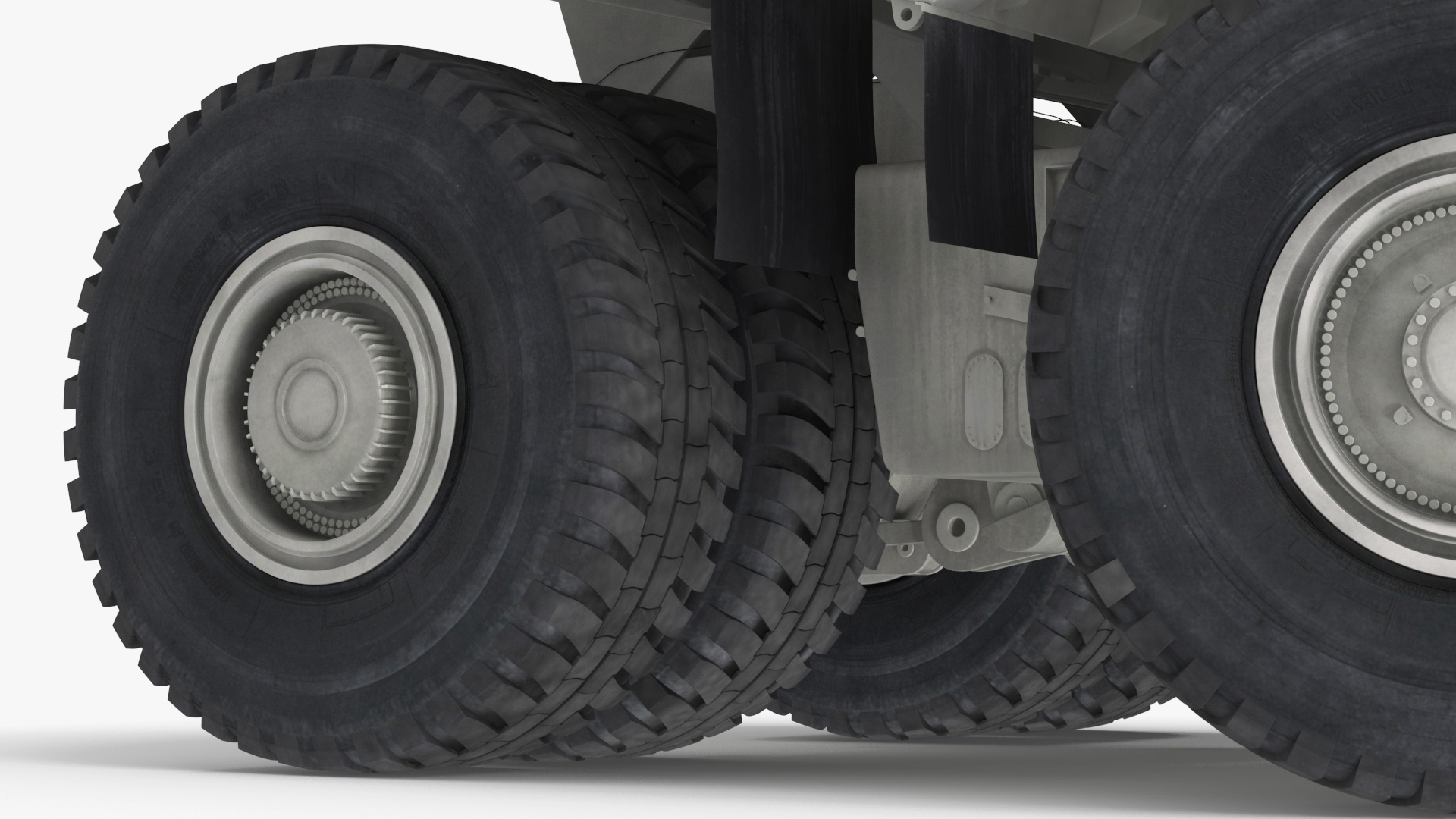 Heavy Duty Mining Dump Truck Rigged for Cinema 4D 3D model
