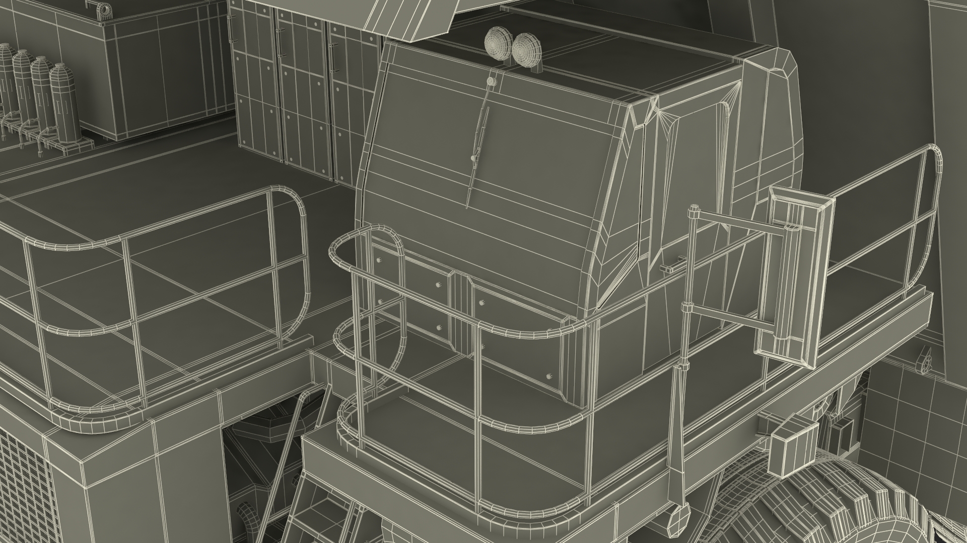 Heavy Duty Mining Dump Truck Rigged for Cinema 4D 3D model