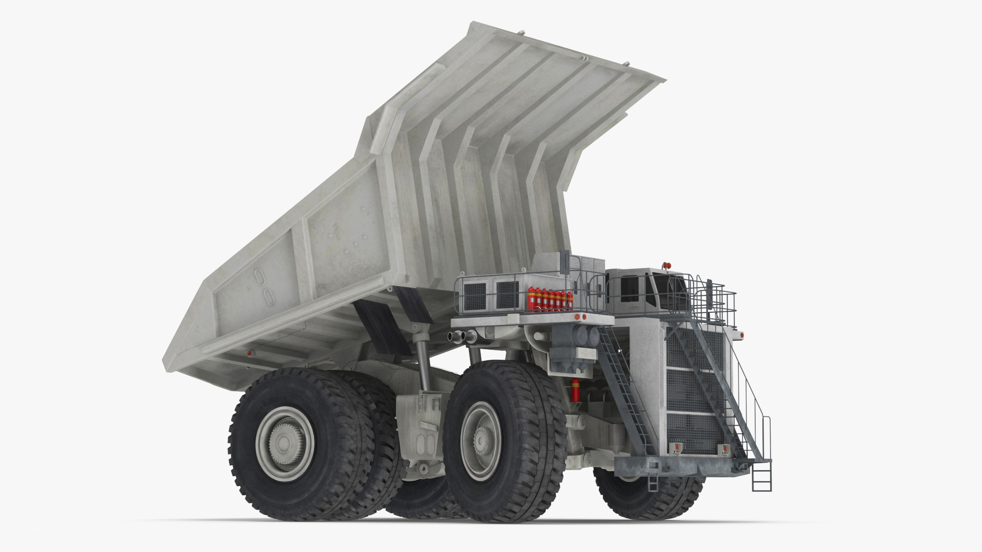 Heavy Duty Mining Dump Truck Rigged for Cinema 4D 3D model