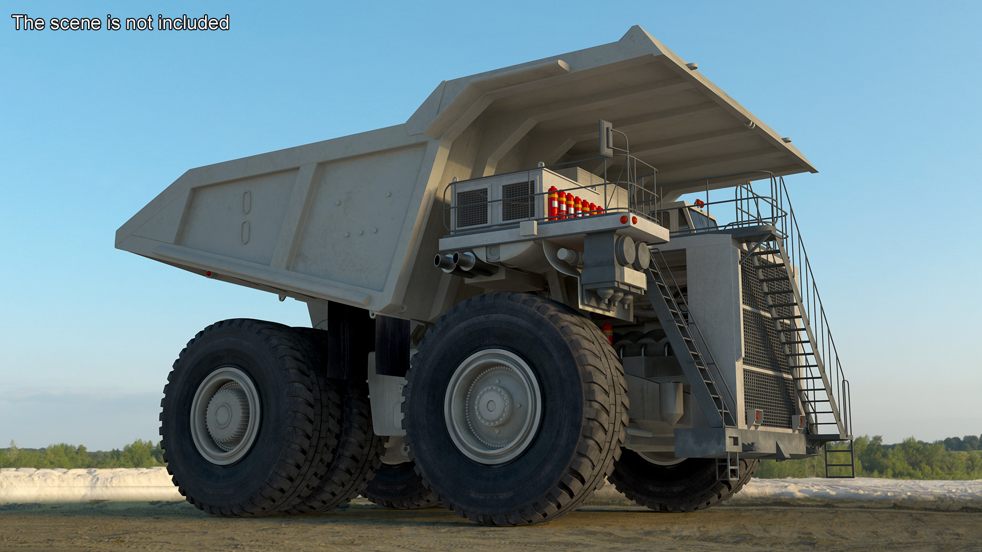 Heavy Duty Mining Dump Truck Rigged for Cinema 4D 3D model