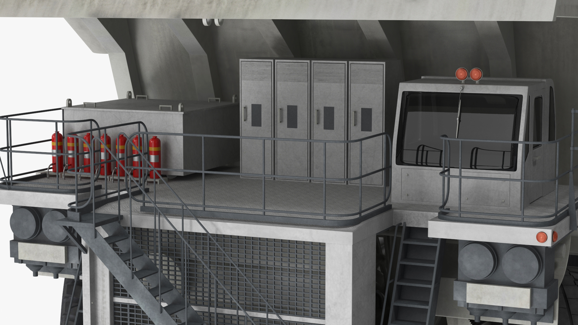 Heavy Duty Mining Dump Truck Rigged for Cinema 4D 3D model