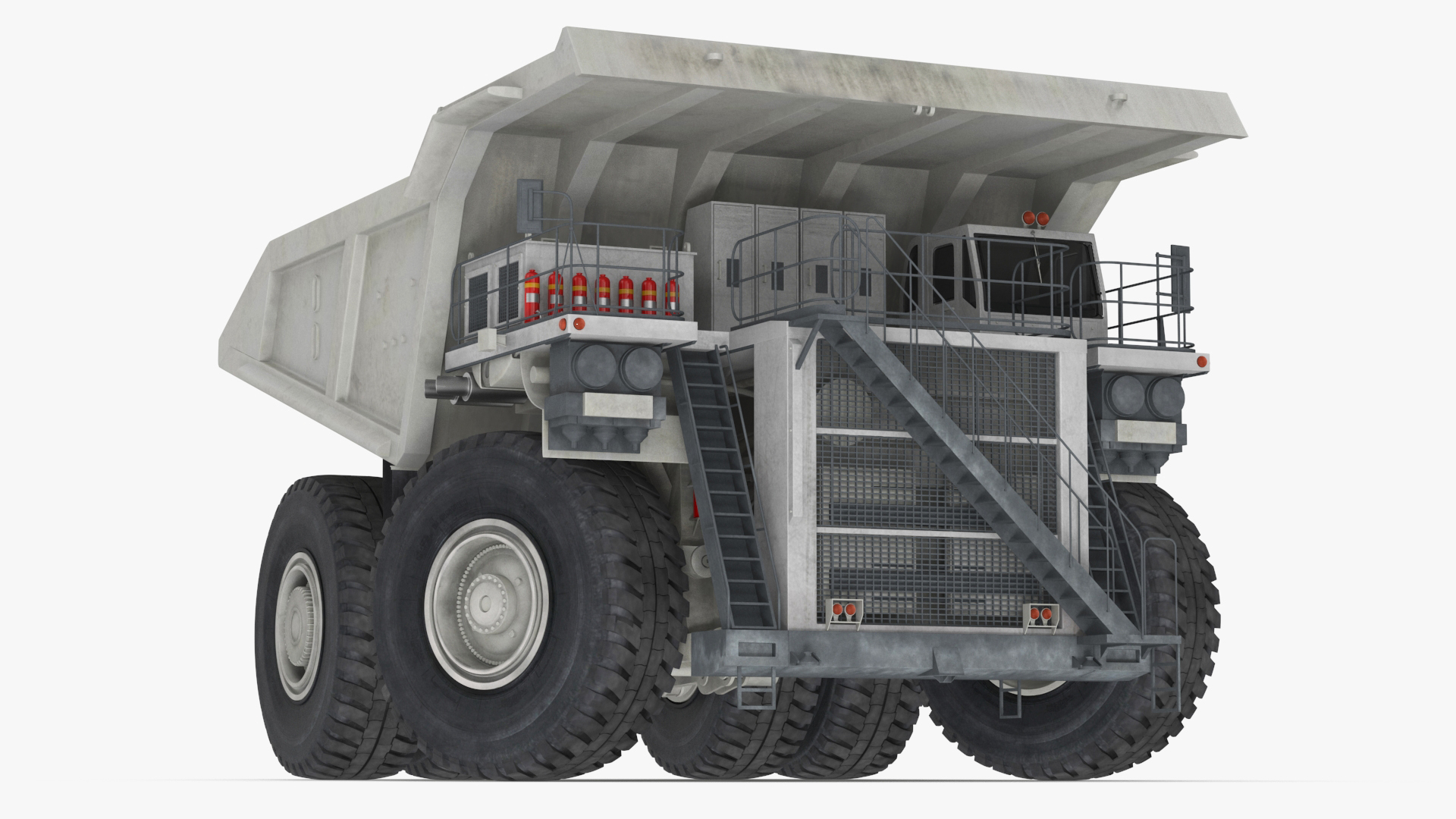 Heavy Duty Mining Dump Truck Rigged for Cinema 4D 3D model