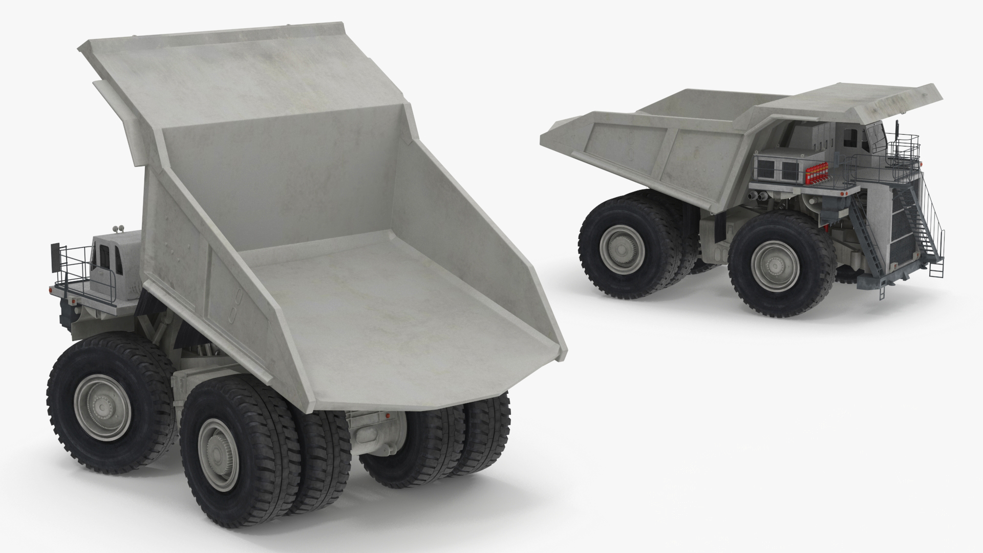 Heavy Duty Mining Dump Truck Rigged for Cinema 4D 3D model