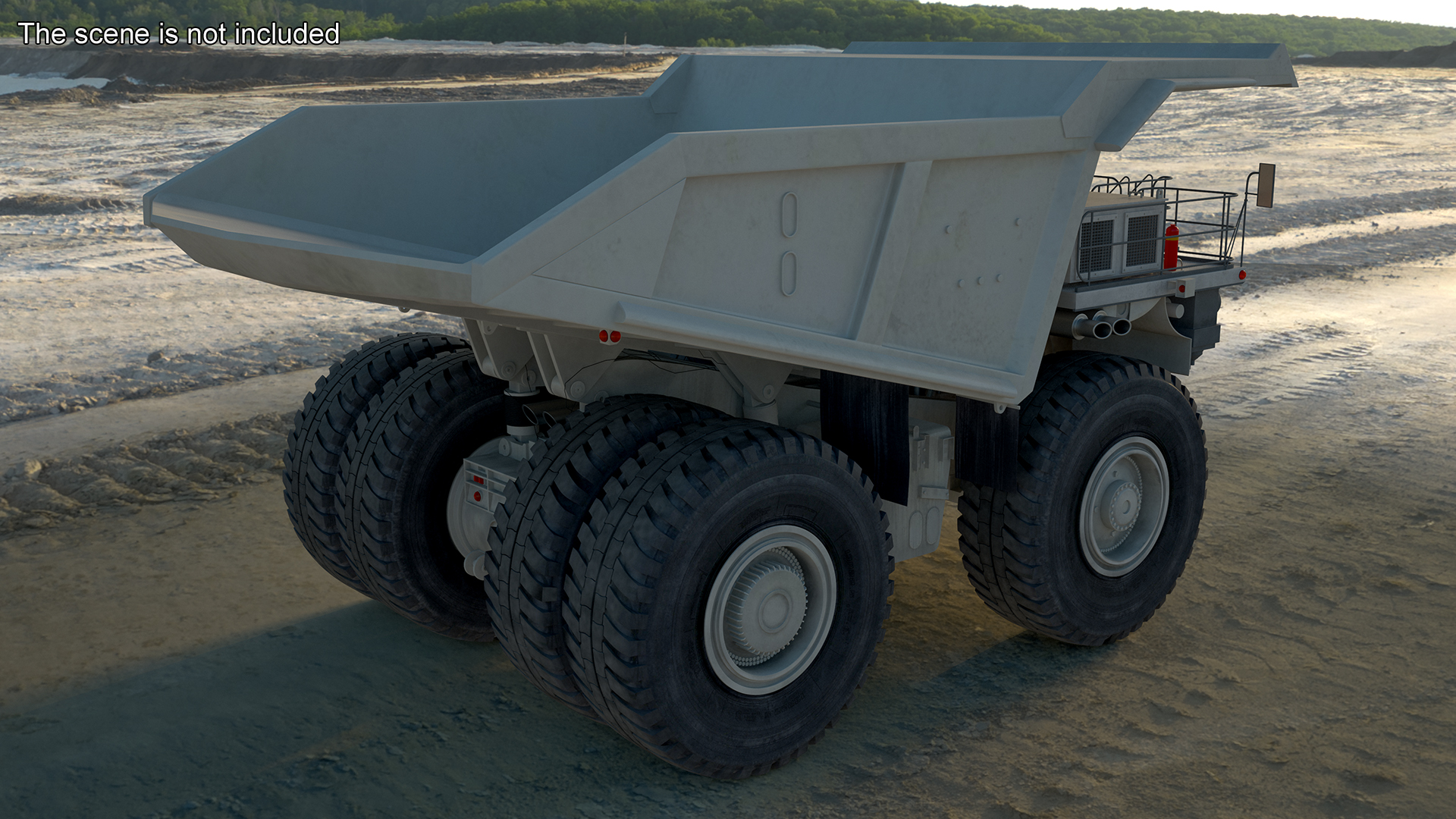 Heavy Duty Mining Dump Truck Rigged for Cinema 4D 3D model