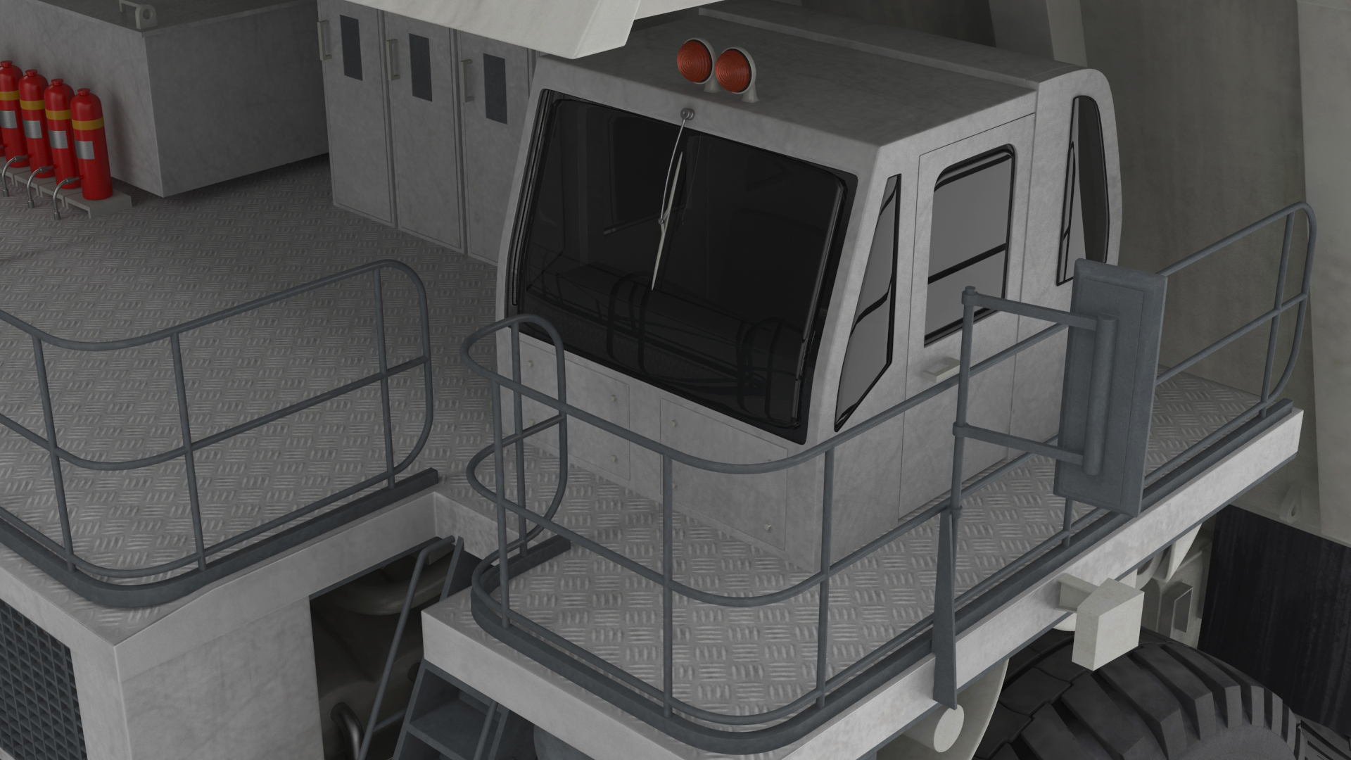 Heavy Duty Mining Dump Truck Rigged for Cinema 4D 3D model