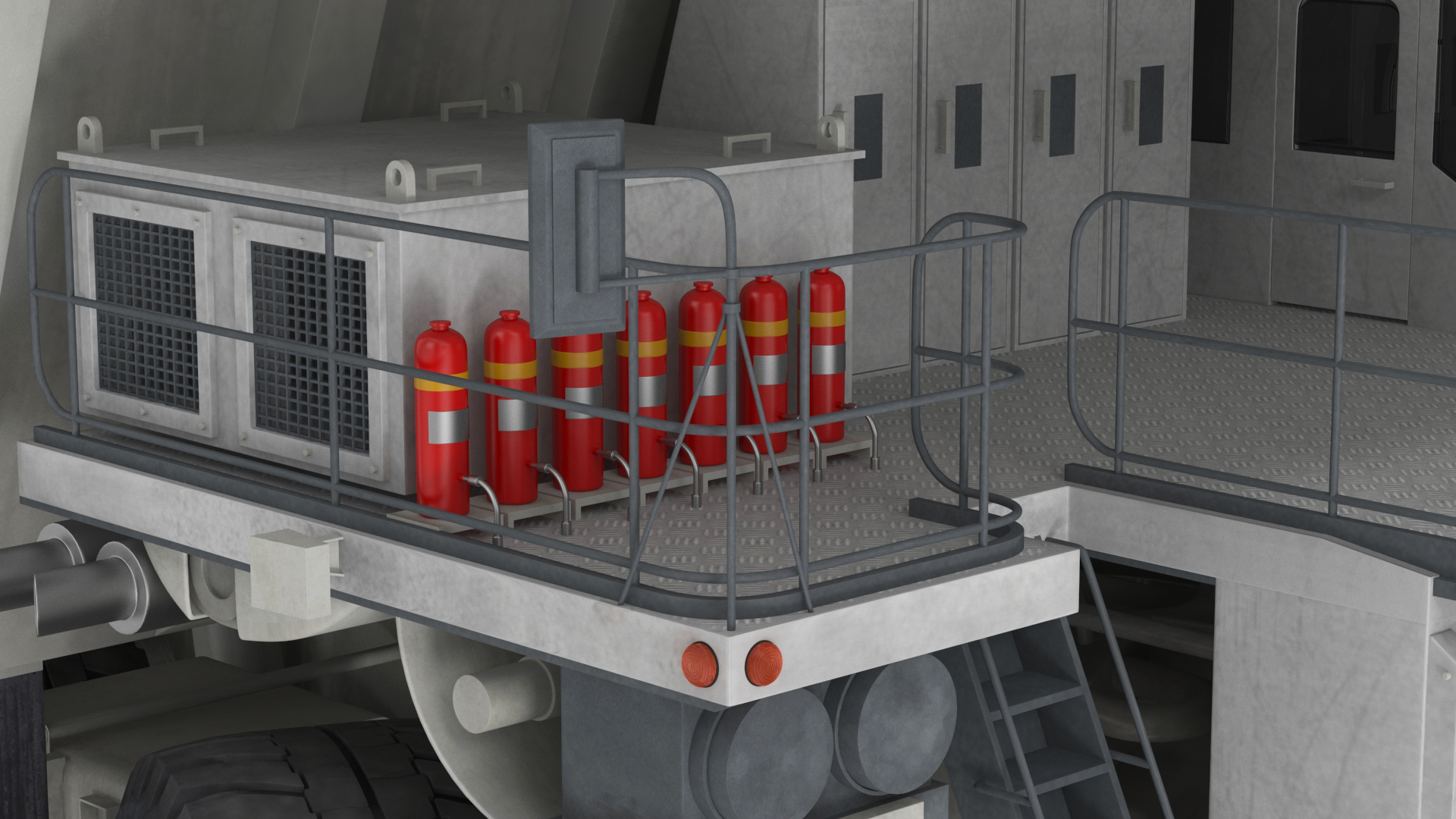 Heavy Duty Mining Dump Truck Rigged for Cinema 4D 3D model
