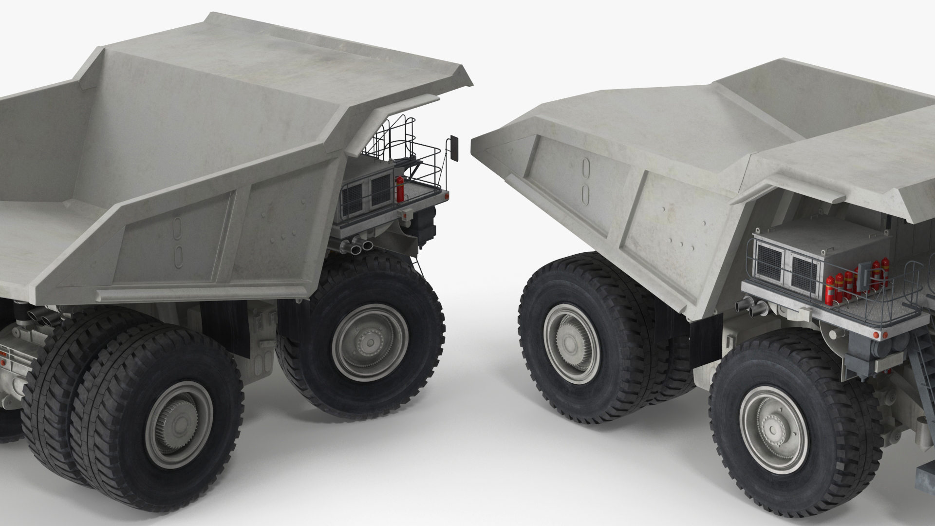 Heavy Duty Mining Dump Truck Rigged for Cinema 4D 3D model
