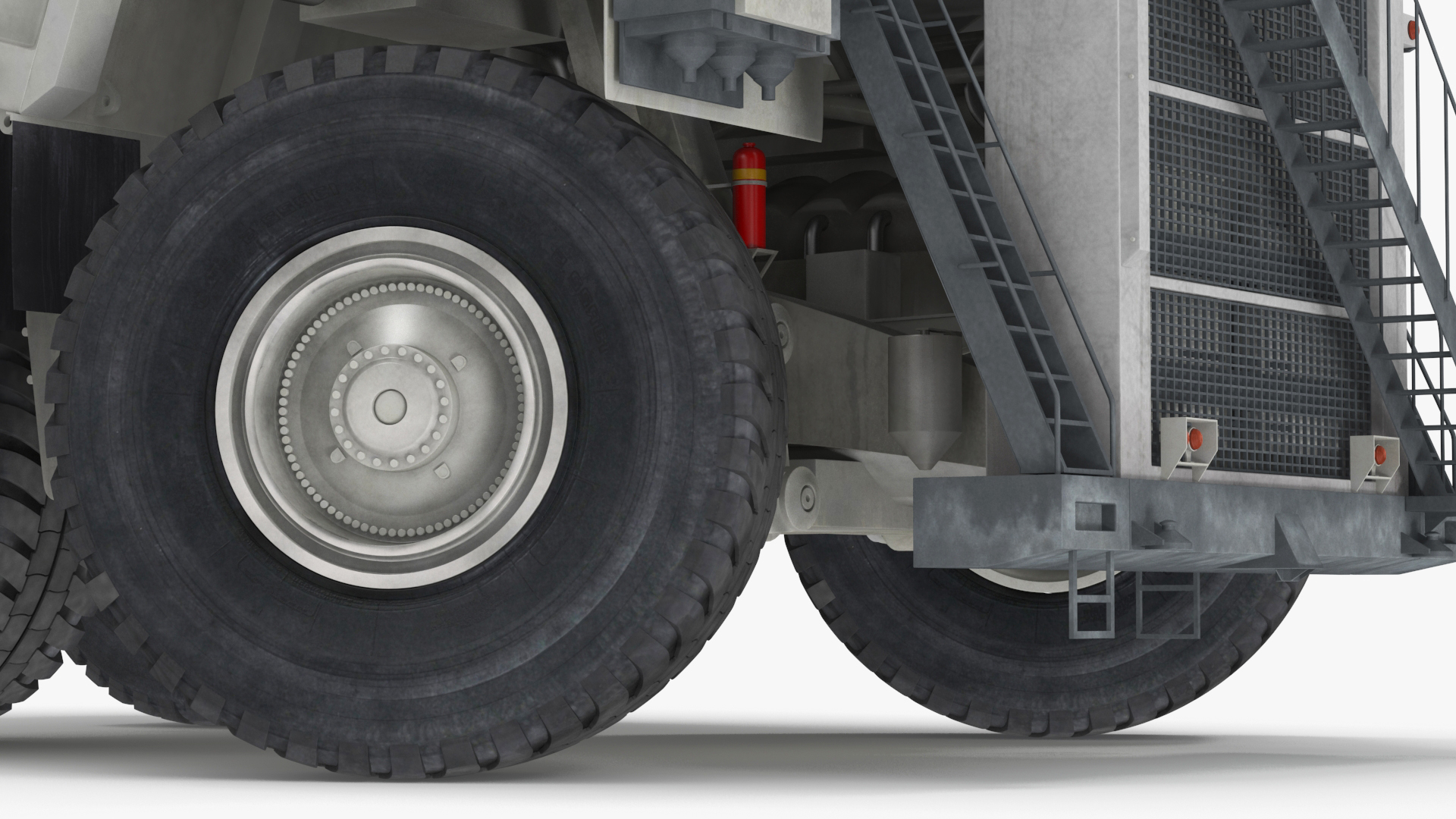 Heavy Duty Mining Dump Truck Rigged for Cinema 4D 3D model