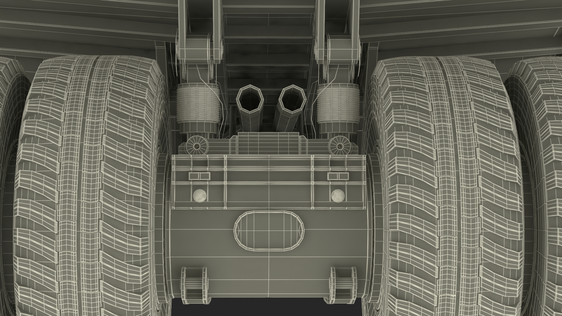 Heavy Duty Mining Dump Truck Rigged for Cinema 4D 3D model