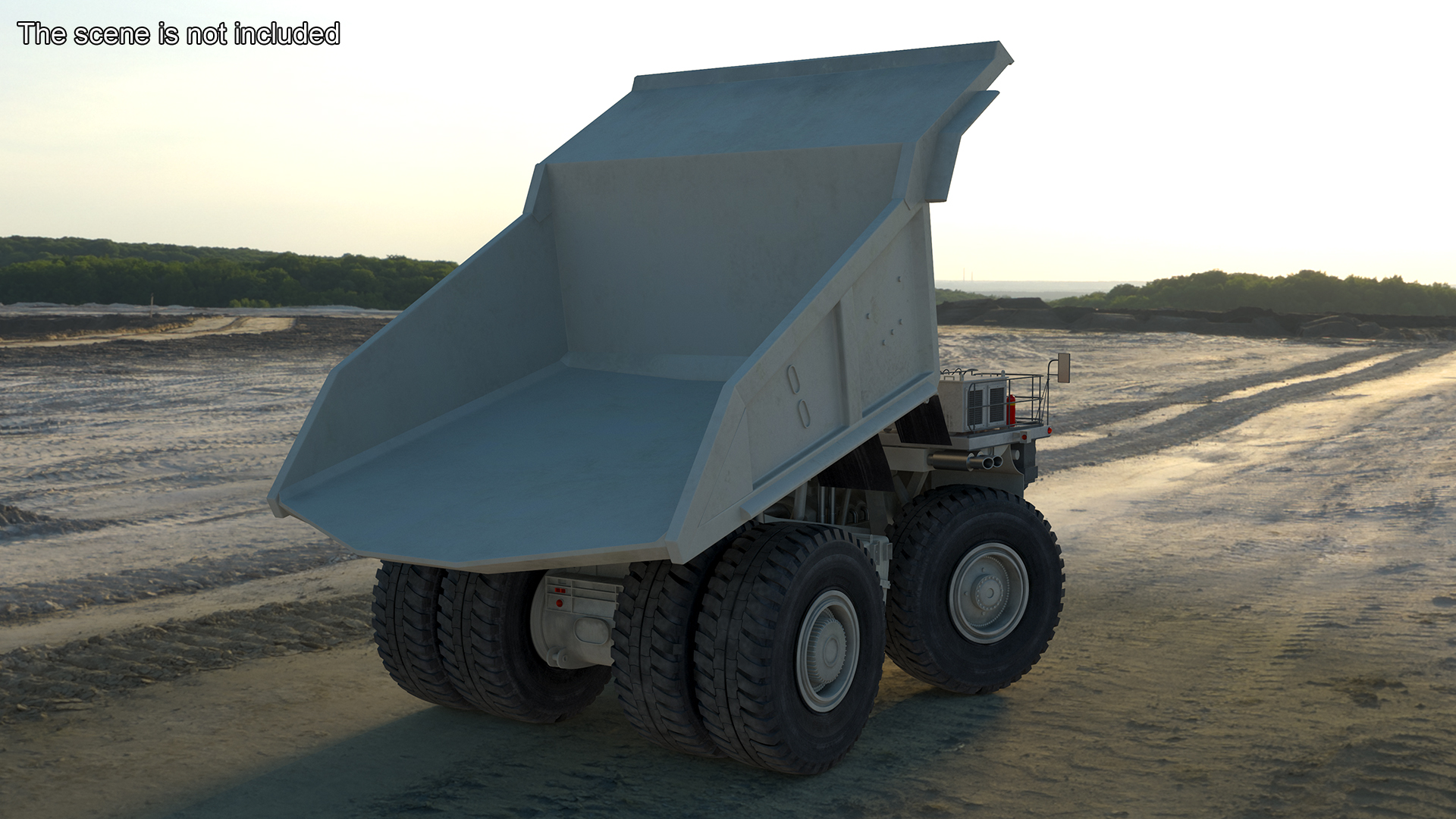 Heavy Duty Mining Dump Truck Rigged for Cinema 4D 3D model
