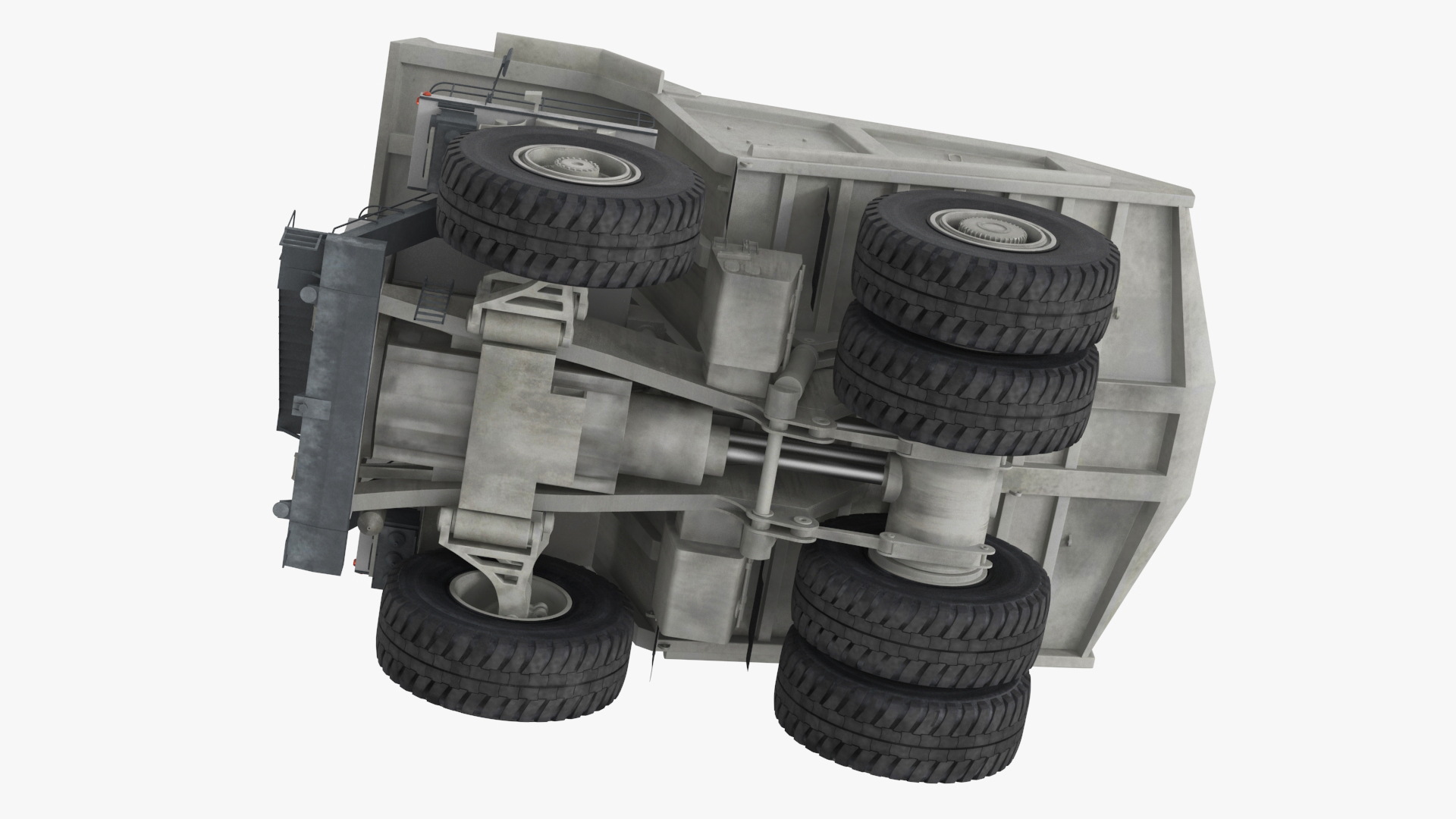Heavy Duty Mining Dump Truck Rigged for Cinema 4D 3D model