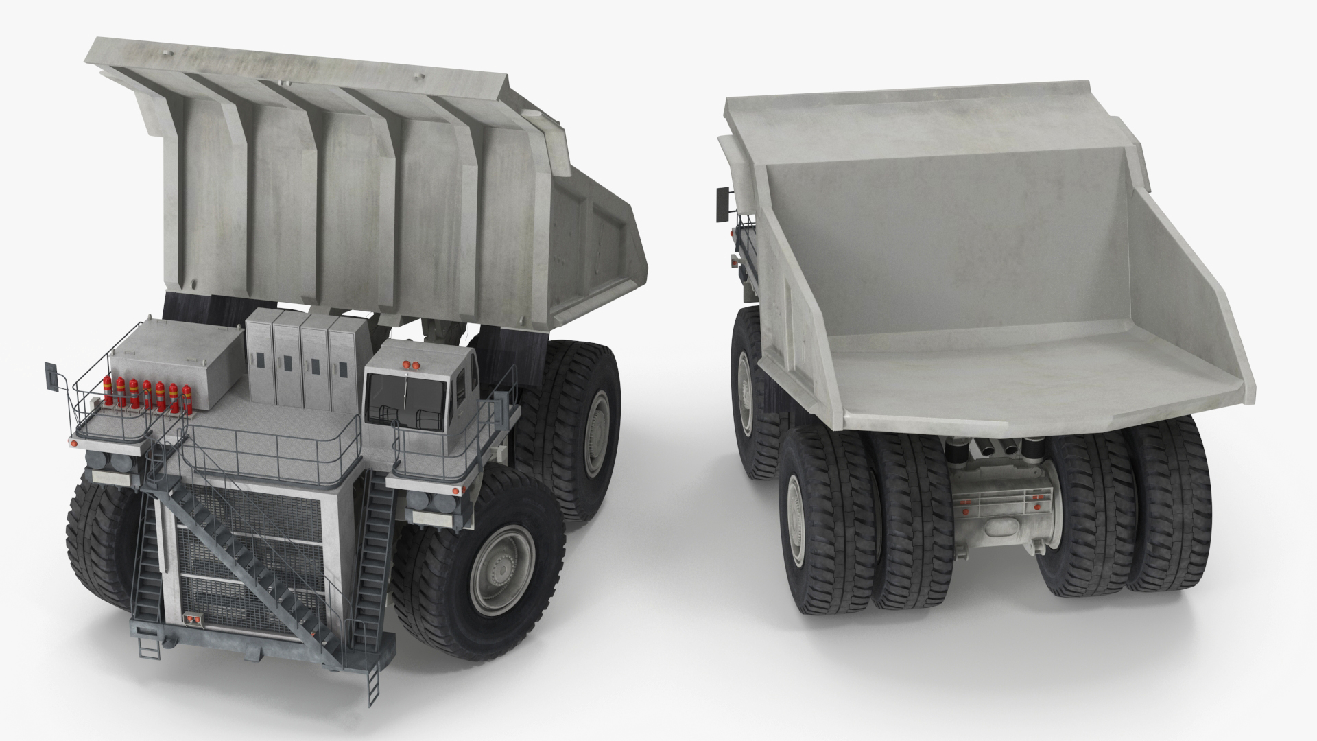 Heavy Duty Mining Dump Truck Rigged for Cinema 4D 3D model