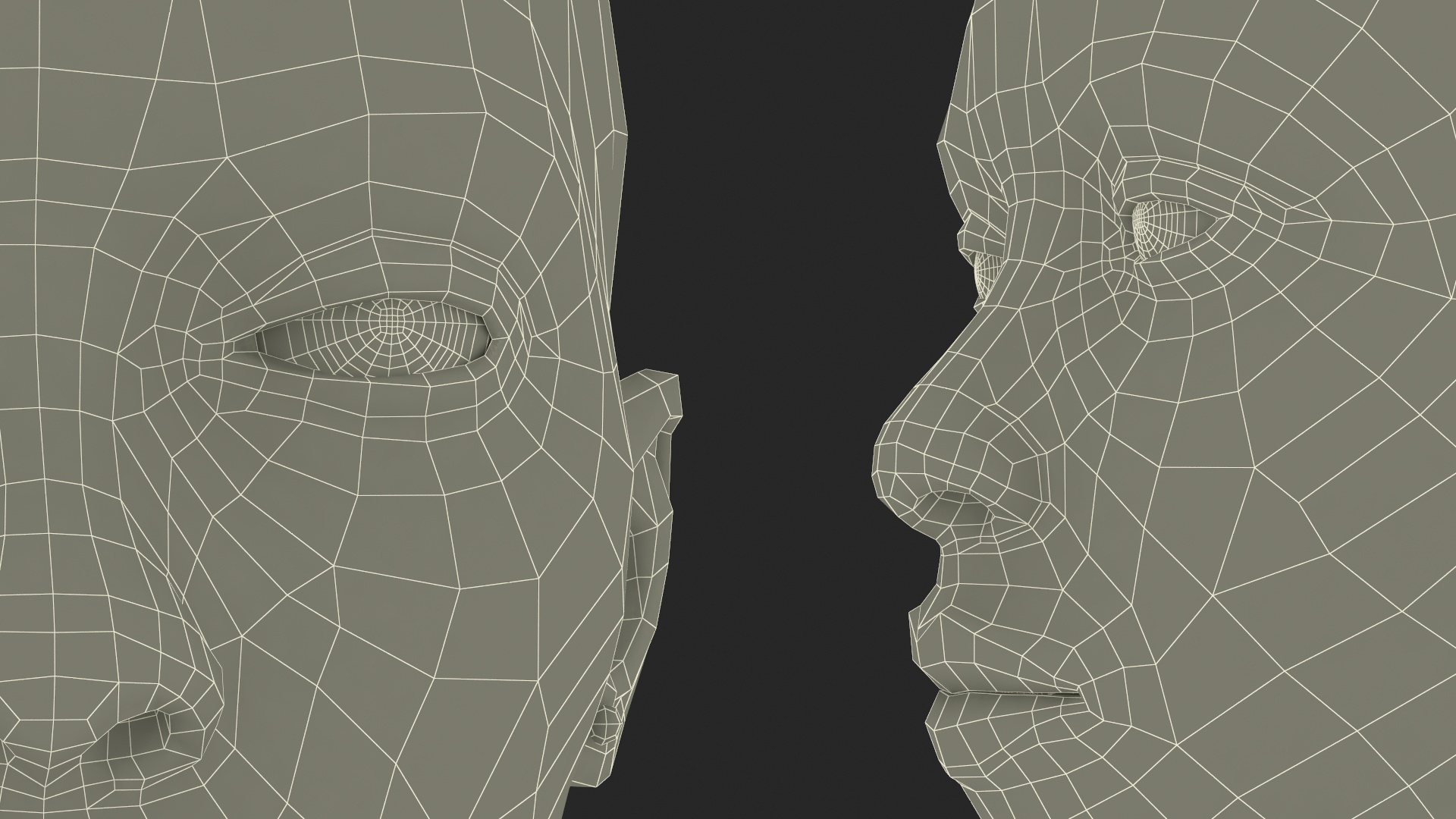 3D model Black Woman Head Fur