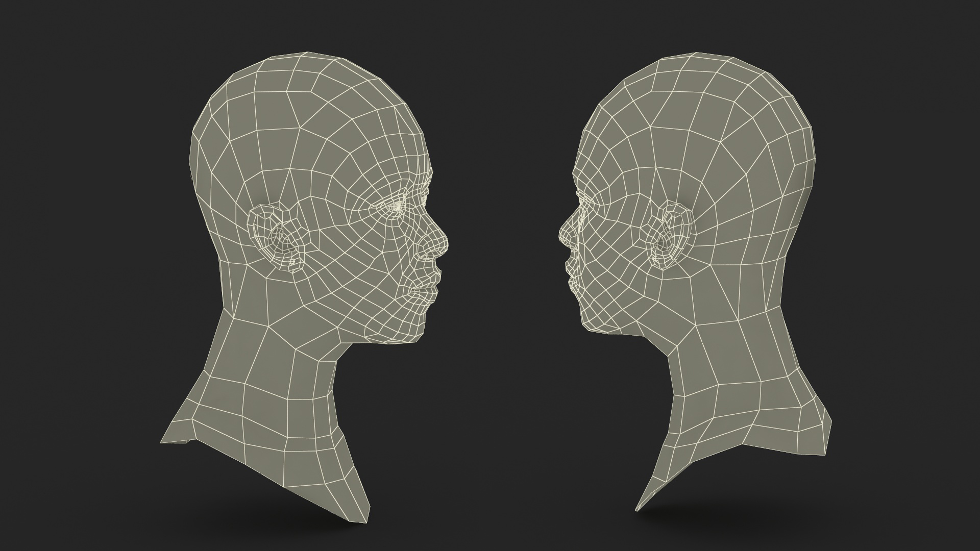 3D model Black Woman Head Fur