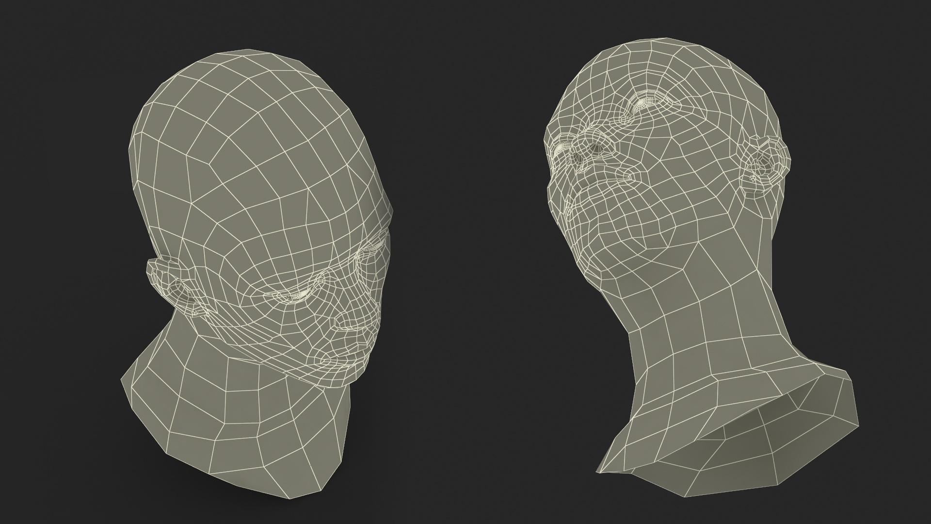 3D model Black Woman Head Fur