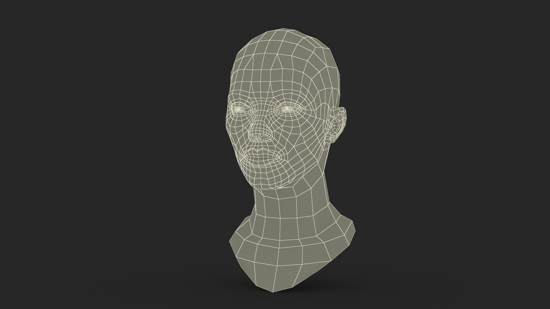 3D model Black Woman Head Fur