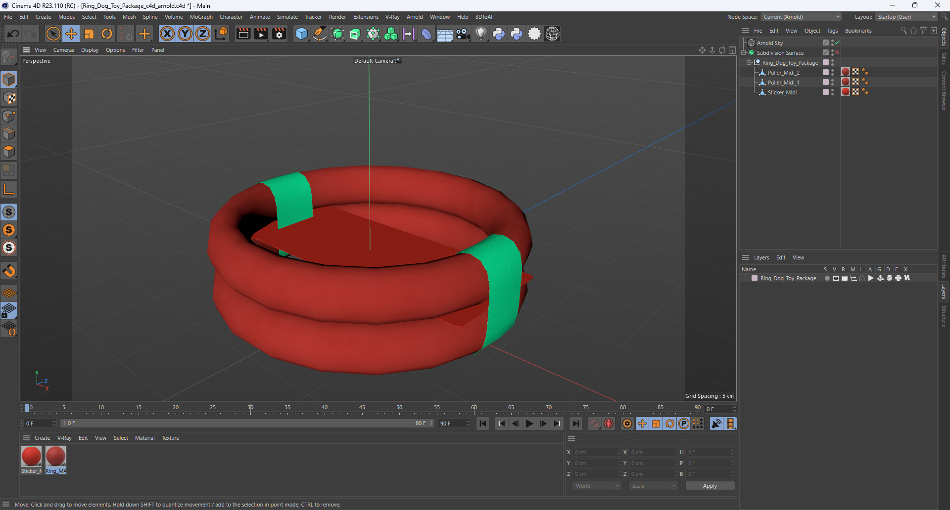 3D model Ring Dog Toy Package