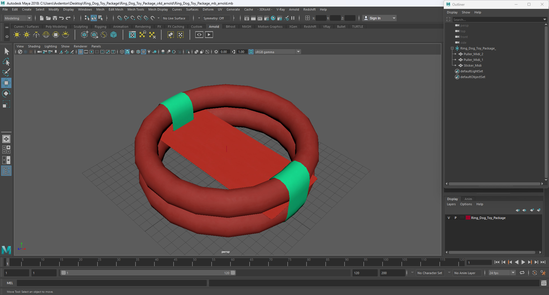 3D model Ring Dog Toy Package