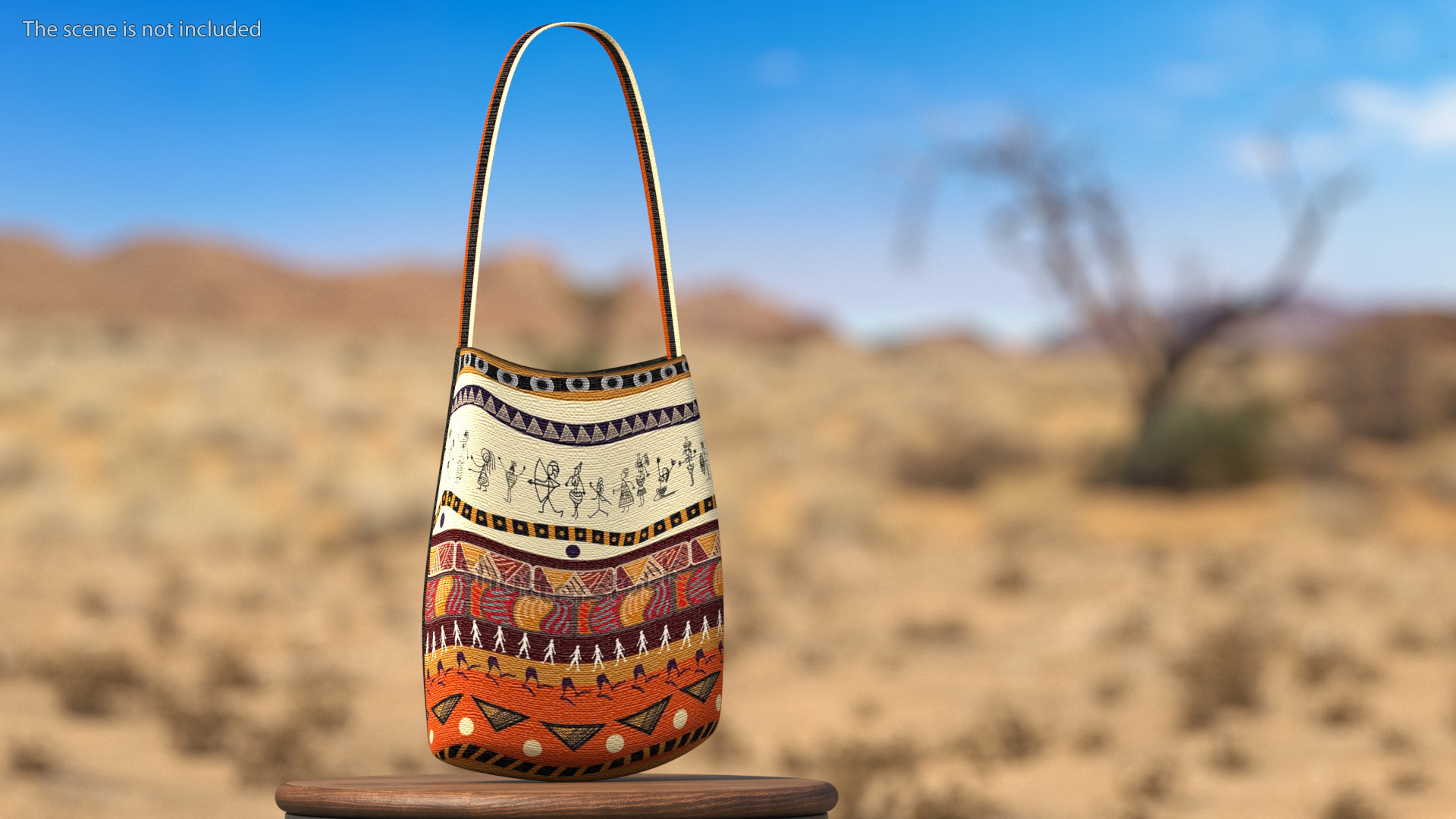 3D African Tote Bag