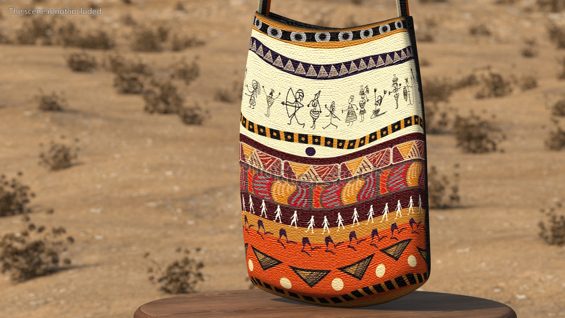 3D African Tote Bag