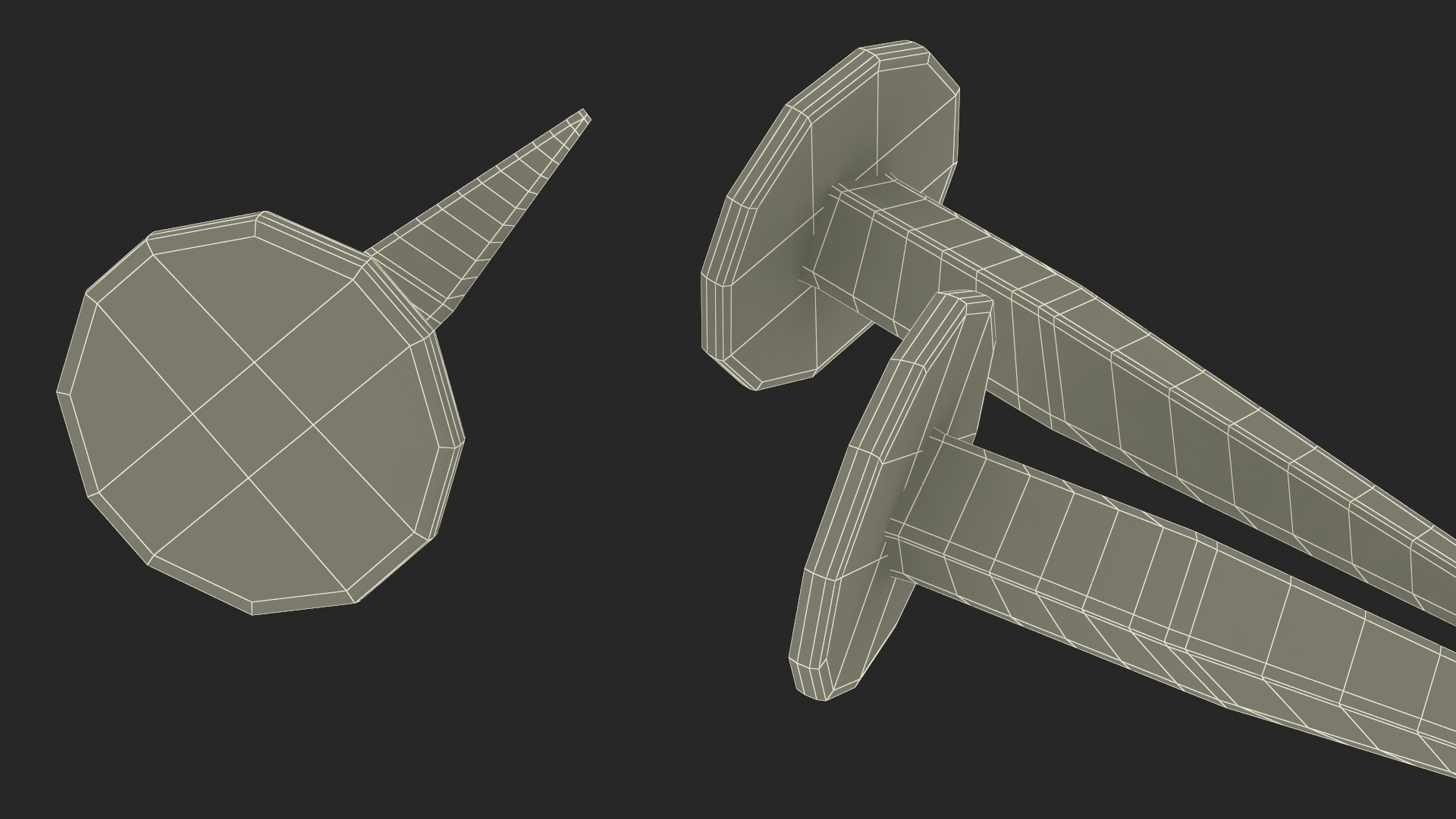 3D model Tack Nails