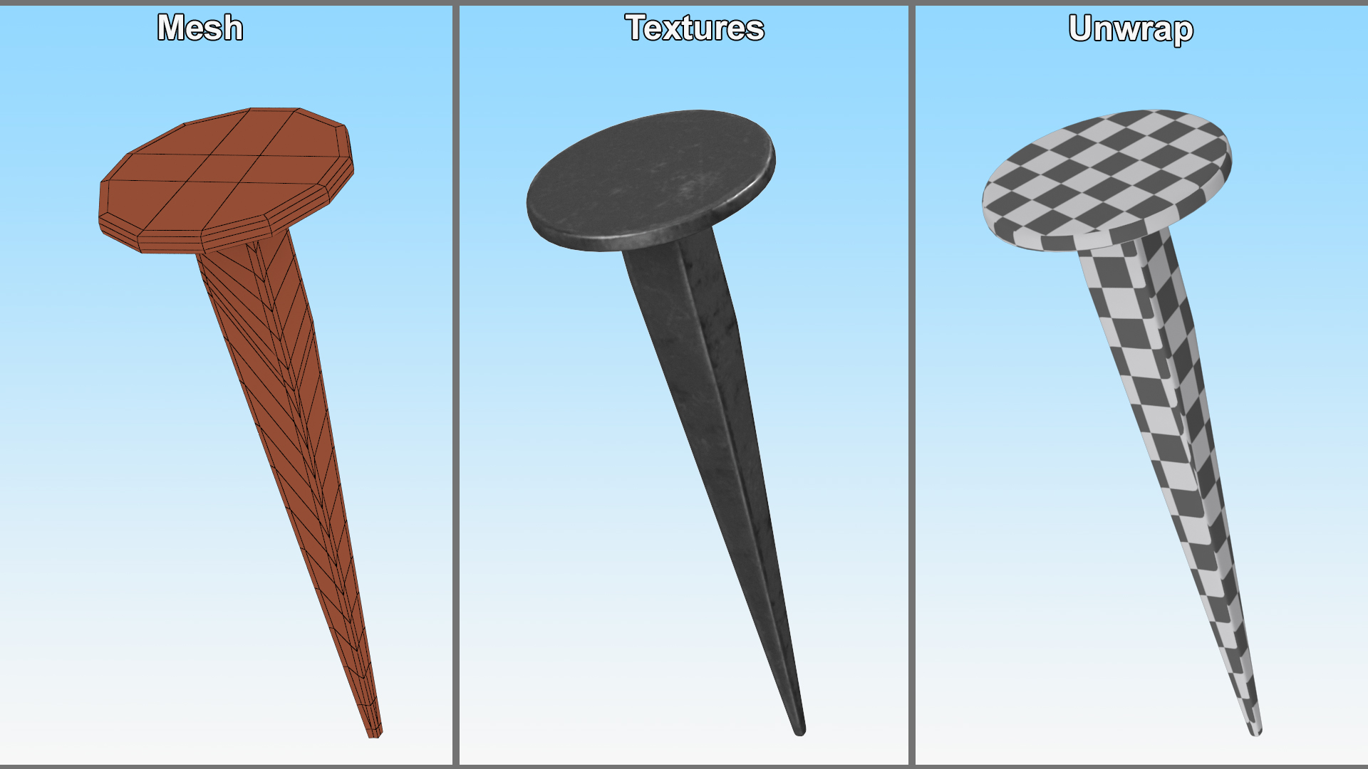 3D model Tack Nails