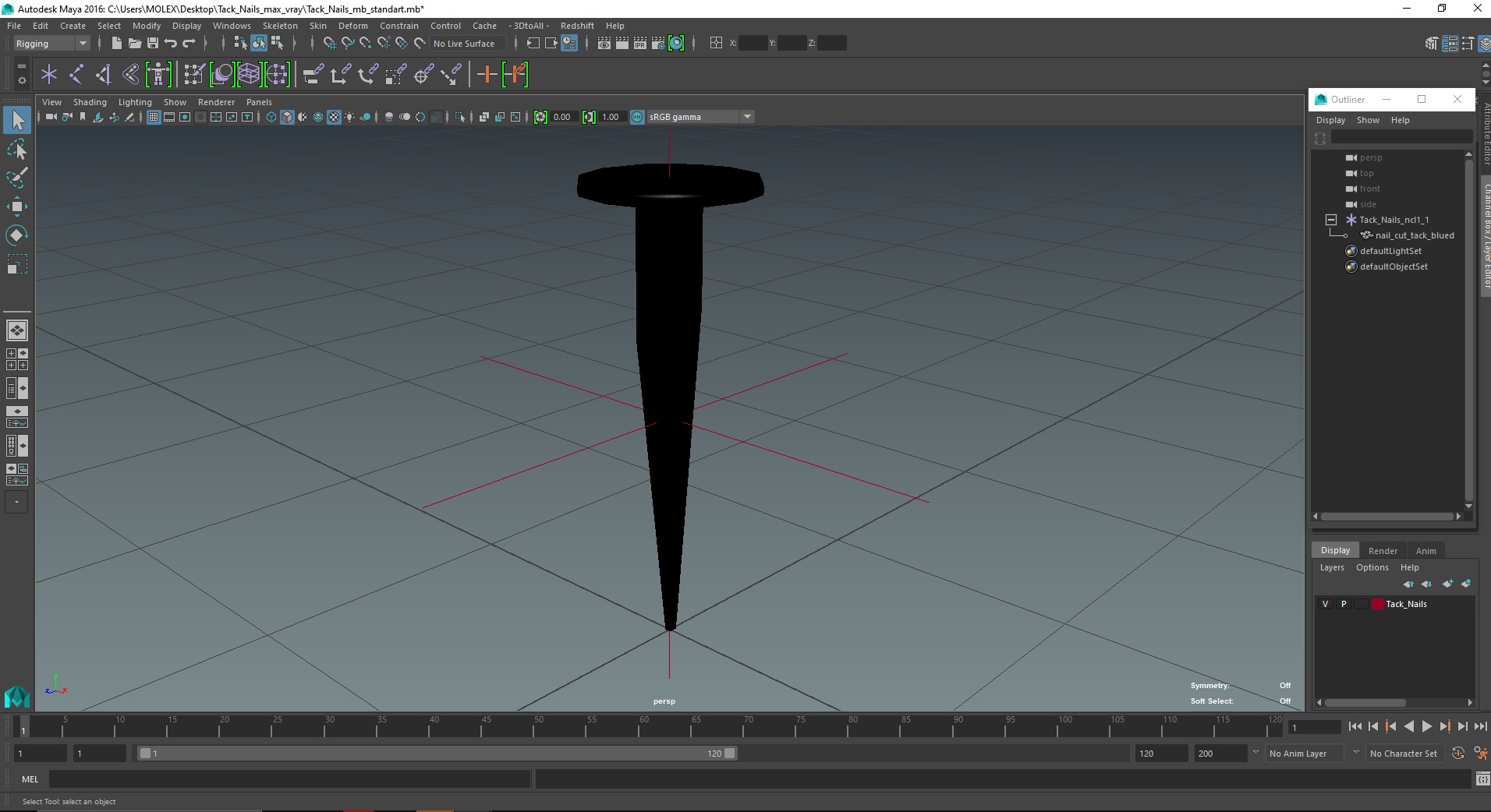 3D model Tack Nails