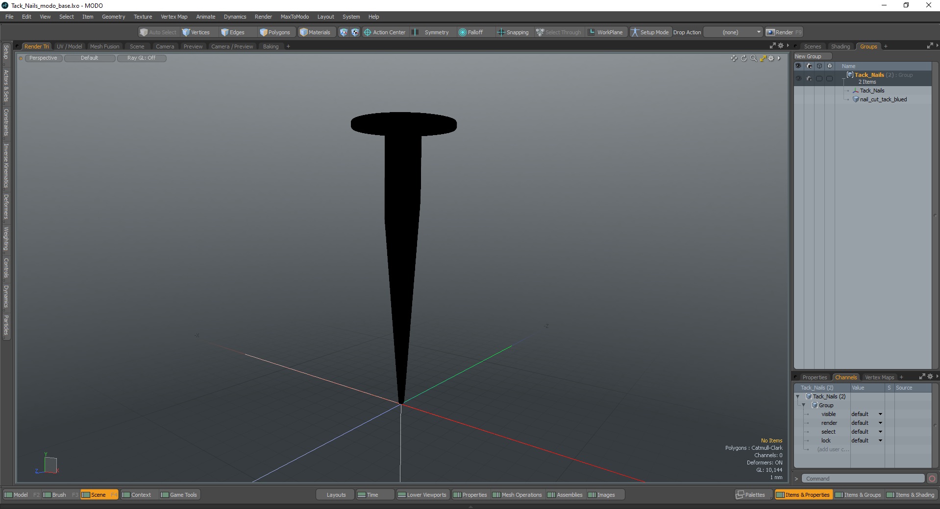 3D model Tack Nails