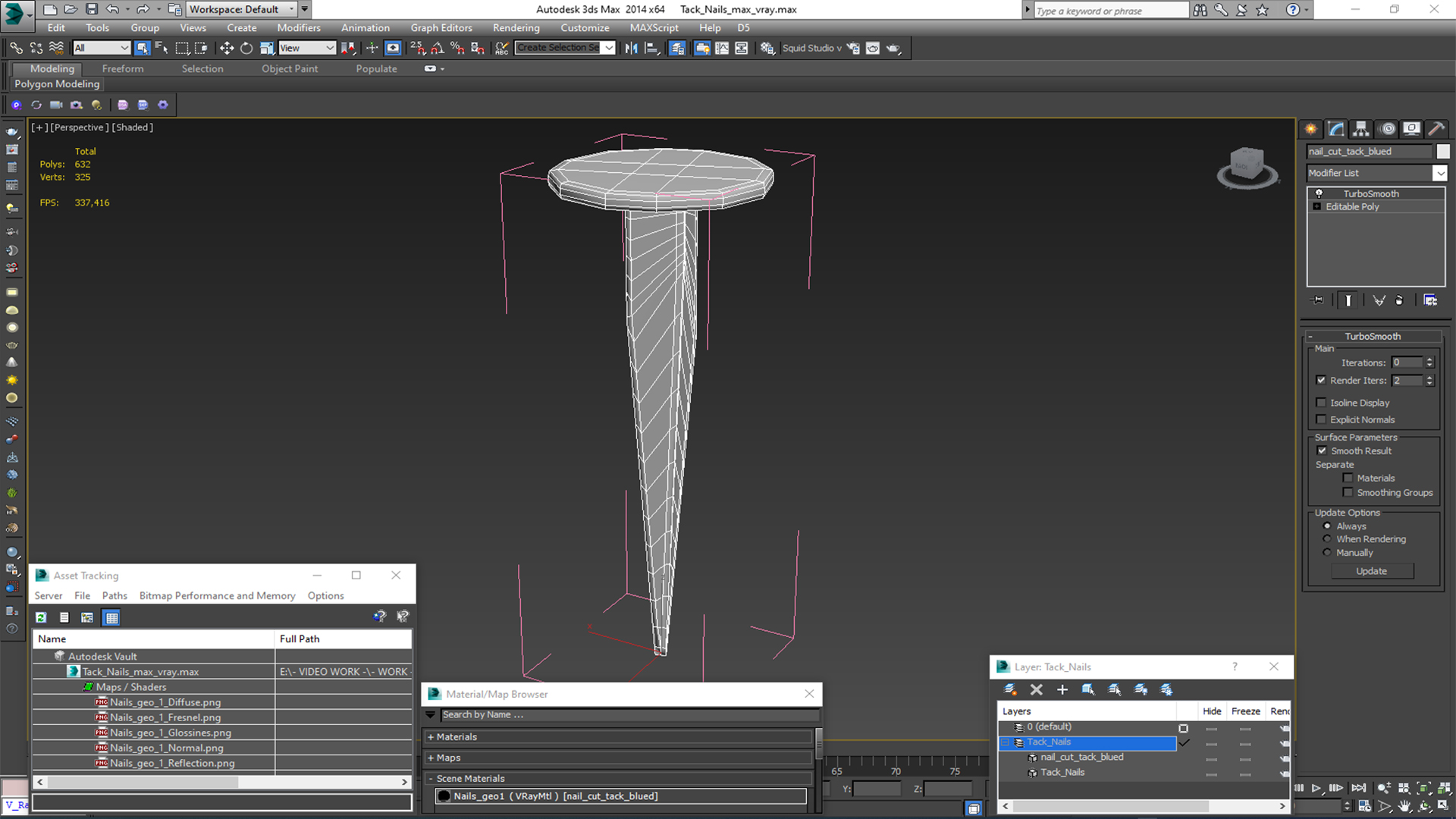 3D model Tack Nails
