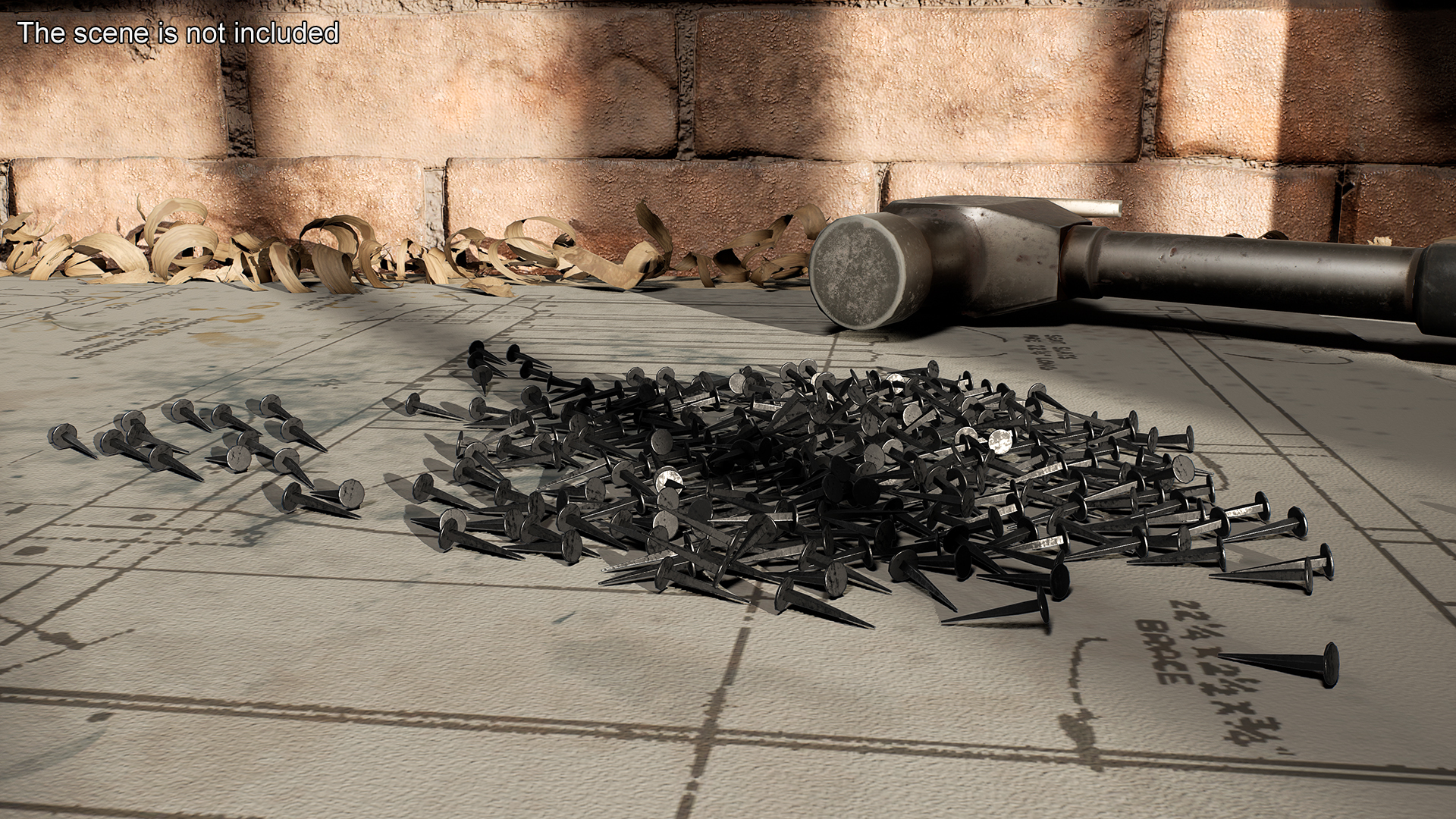 3D model Tack Nails