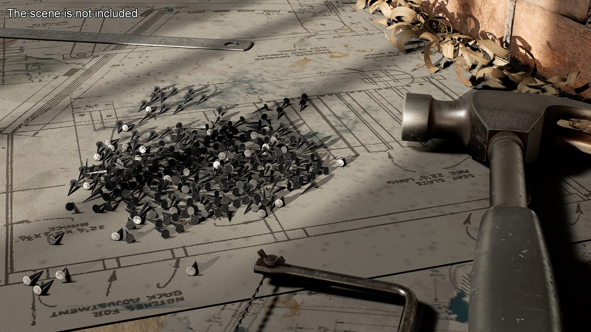 3D model Tack Nails