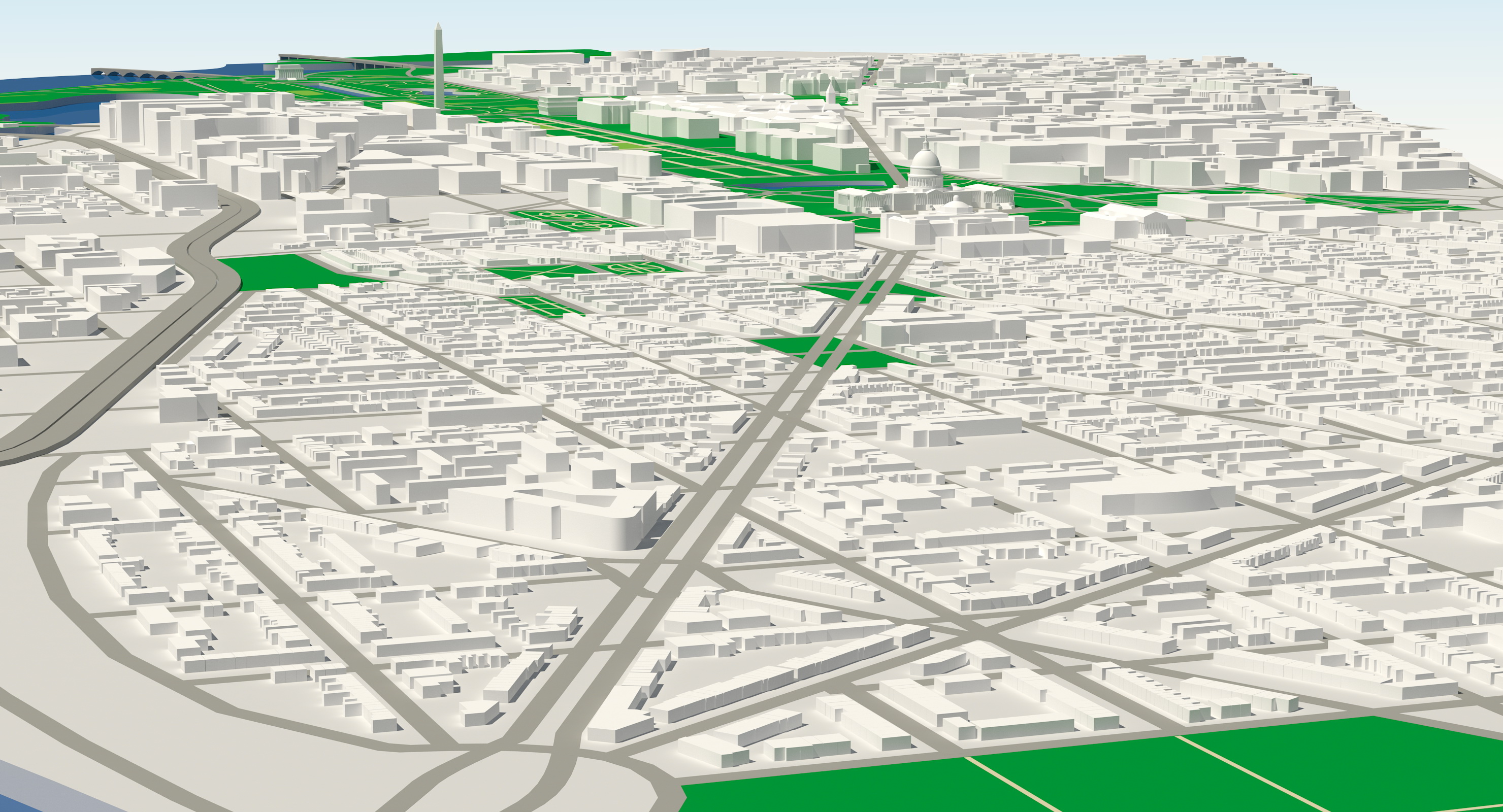 3D Washington DC City model