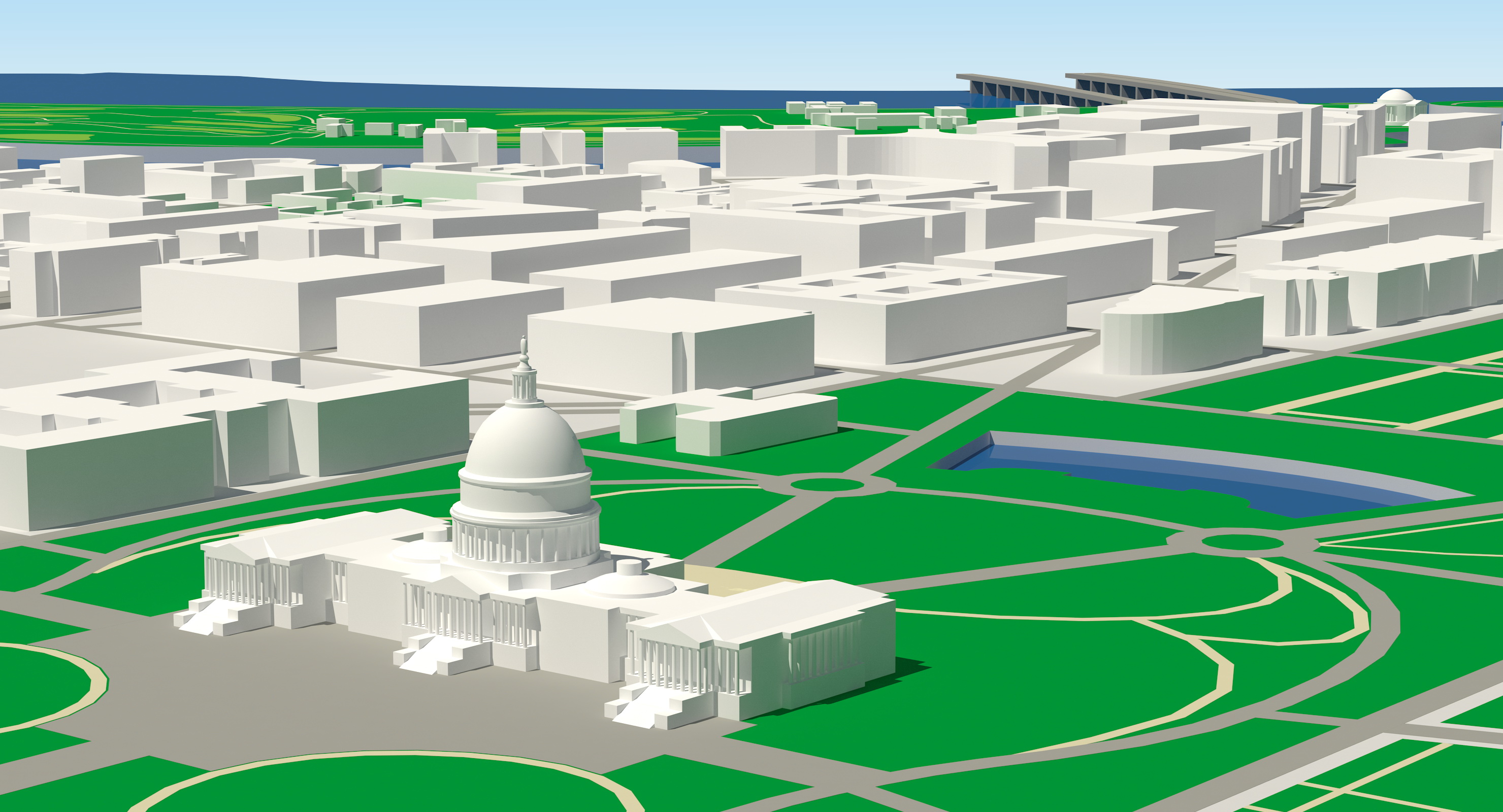 3D Washington DC City model