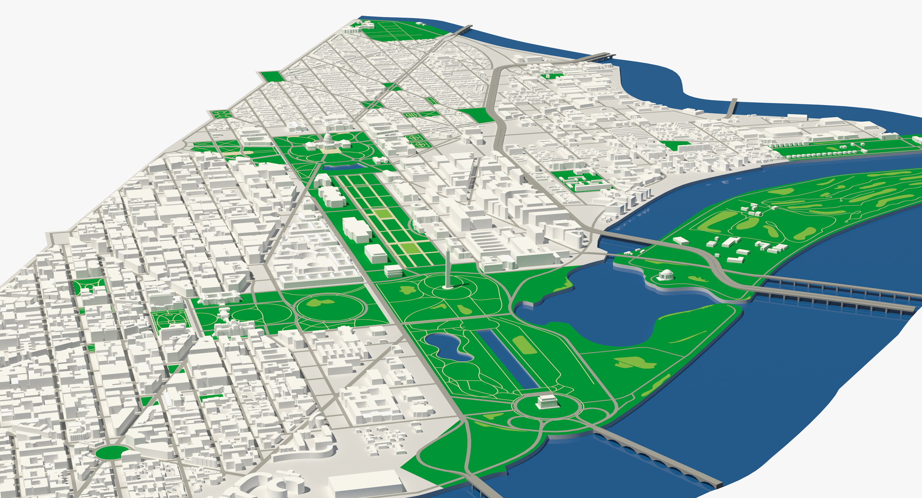 3D Washington DC City model