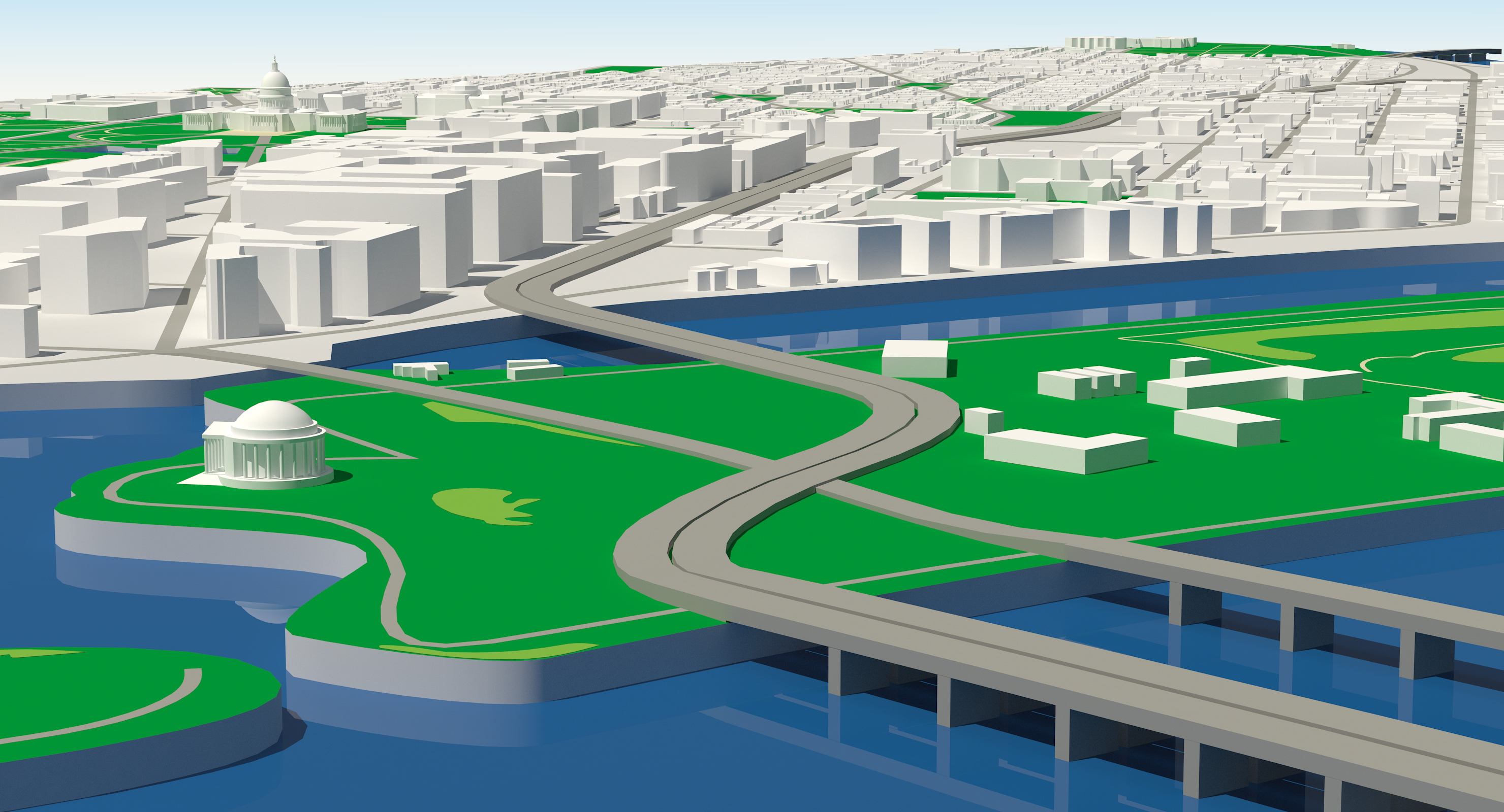 3D Washington DC City model
