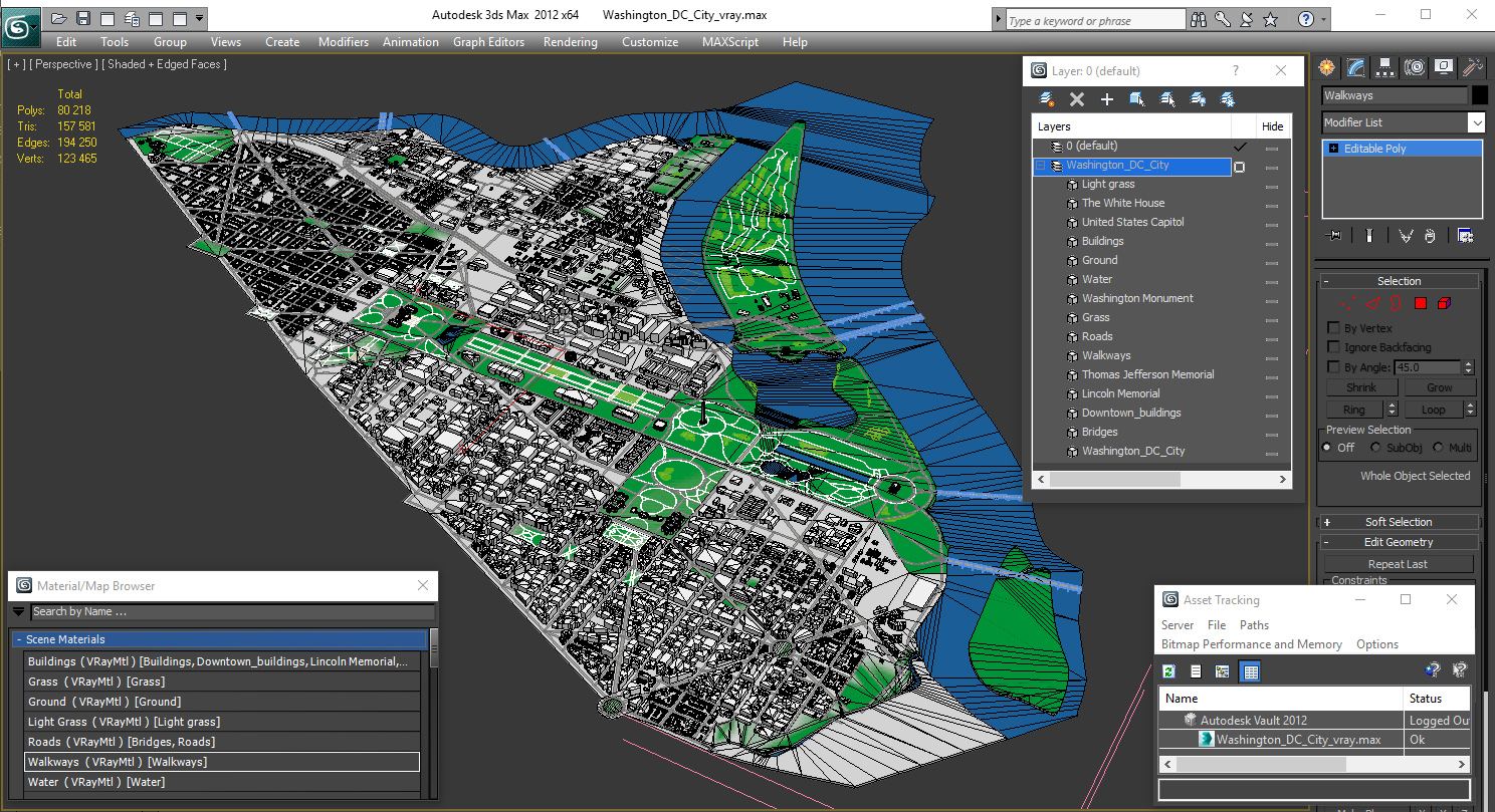 3D Washington DC City model