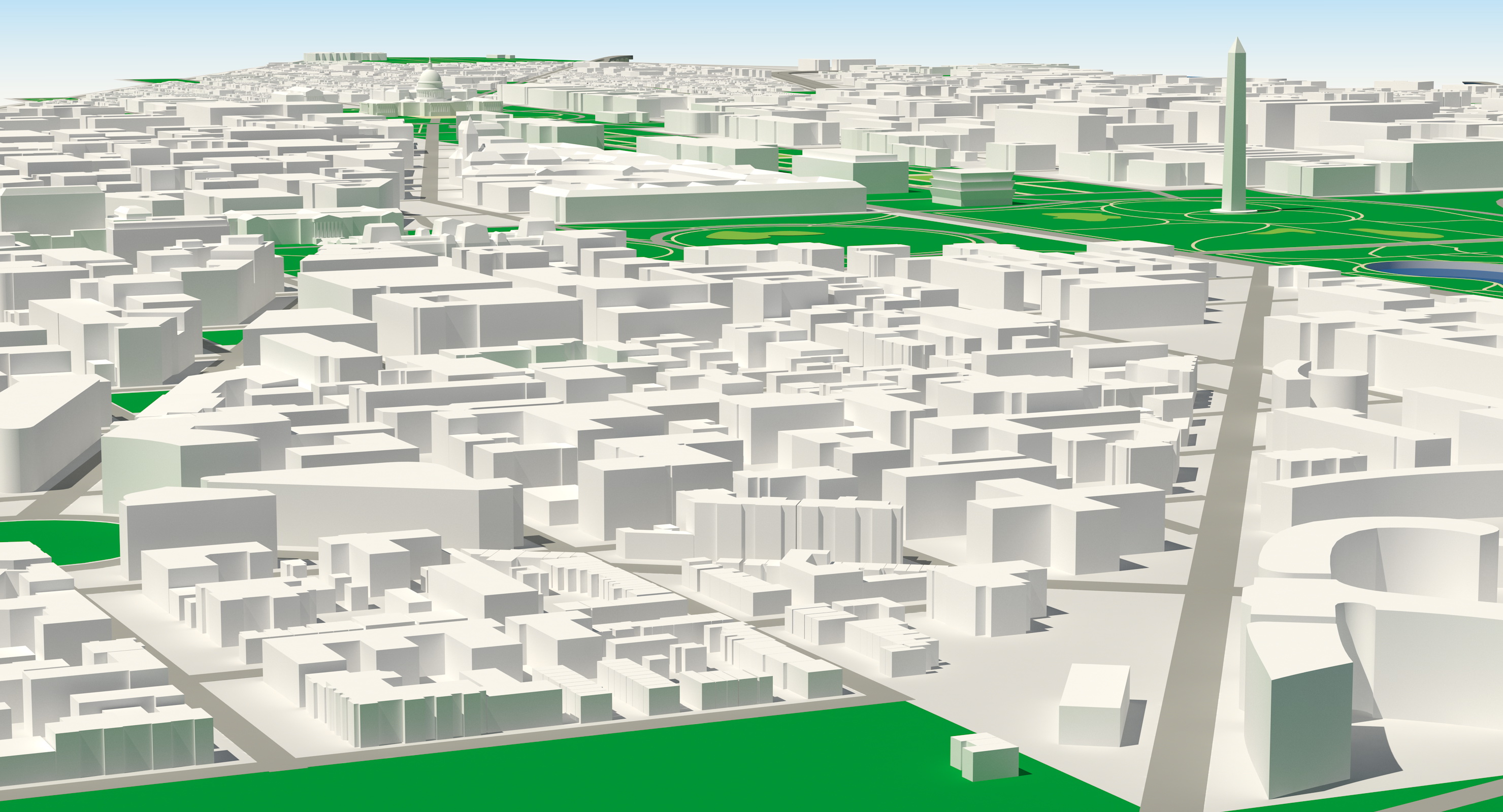 3D Washington DC City model