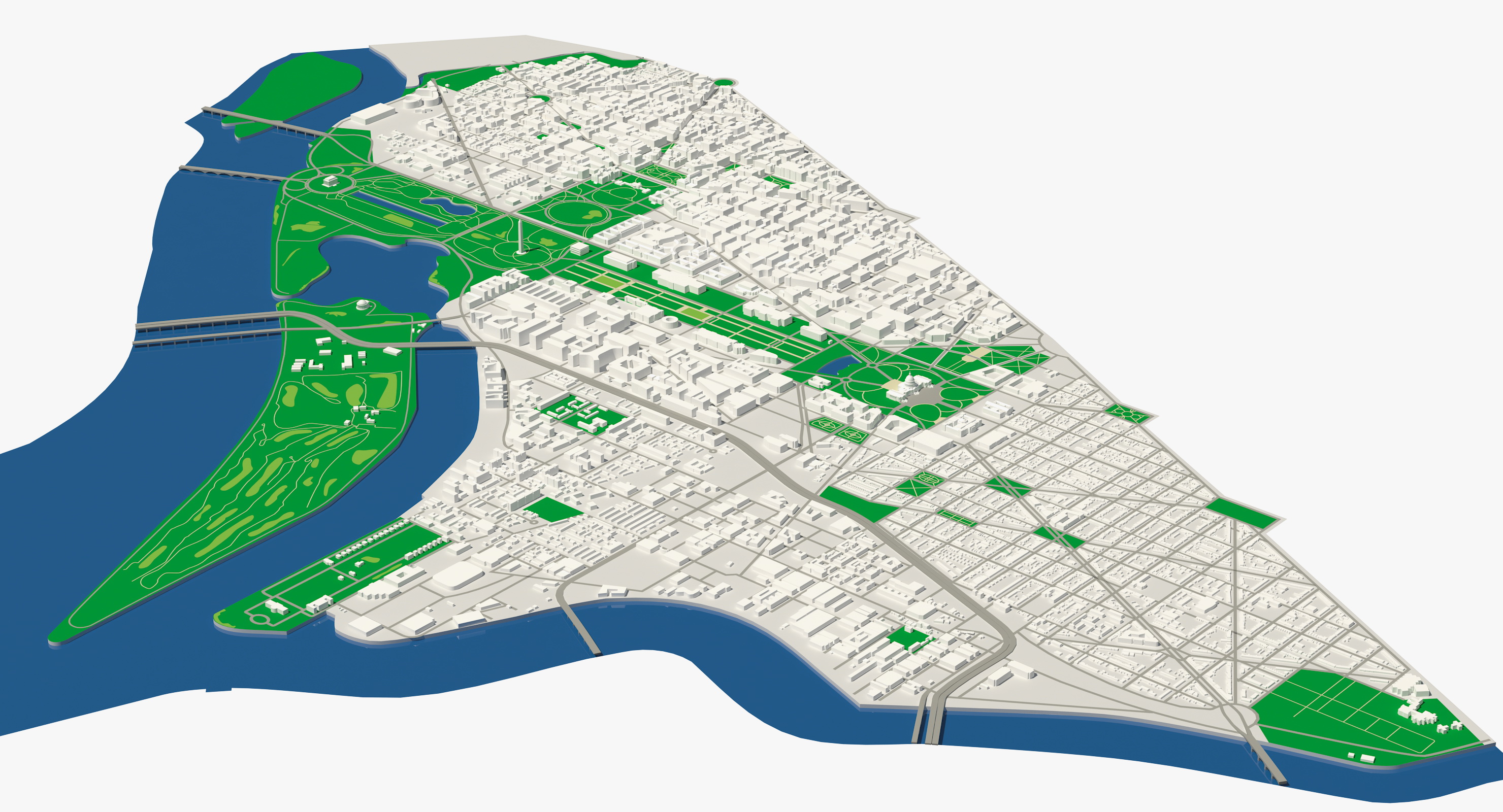 3D Washington DC City model