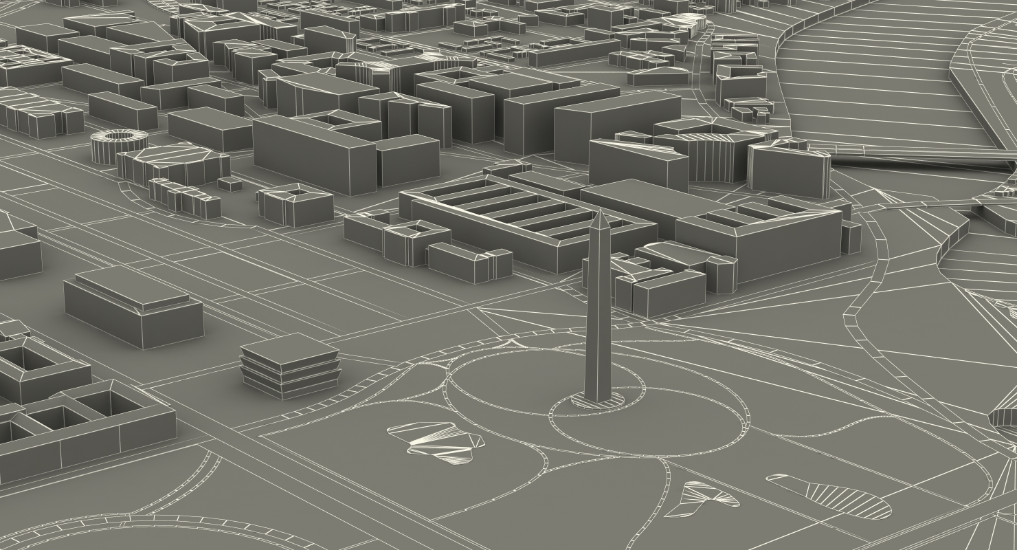 3D Washington DC City model