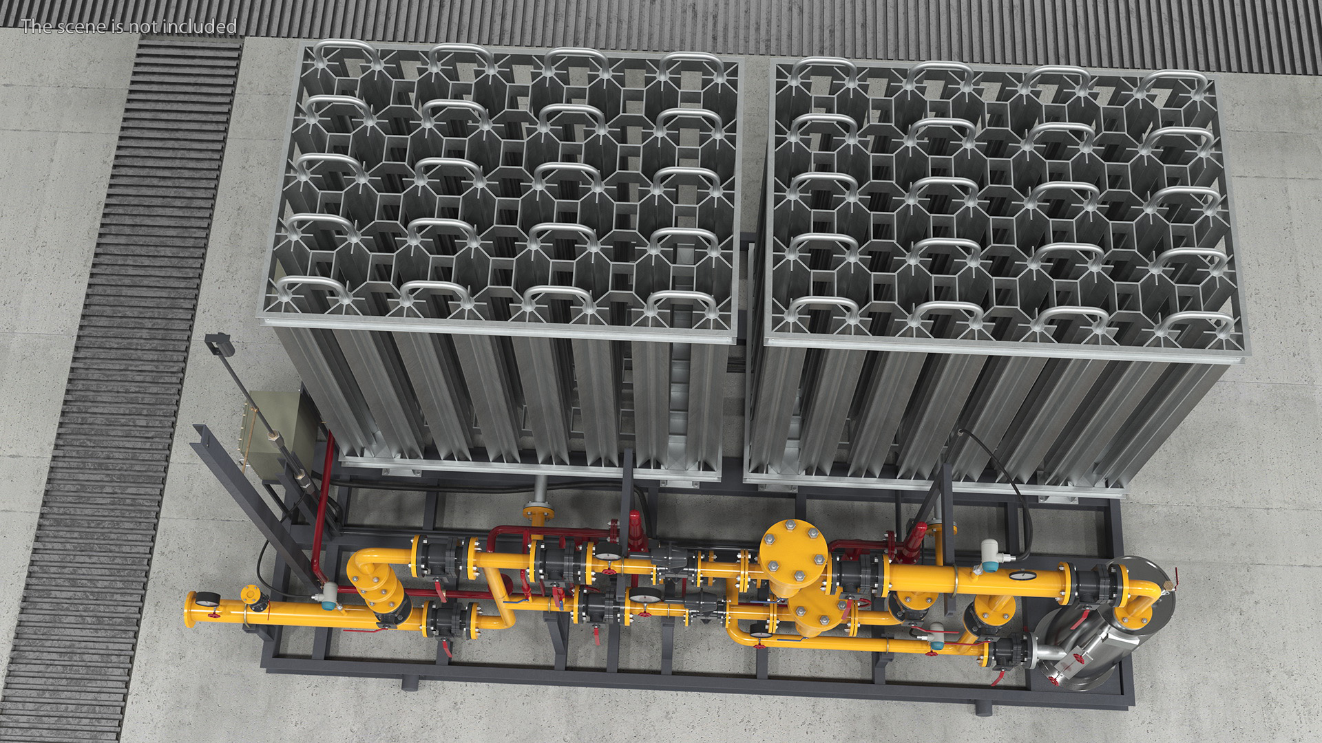 3D LNG Gas Filling Station model