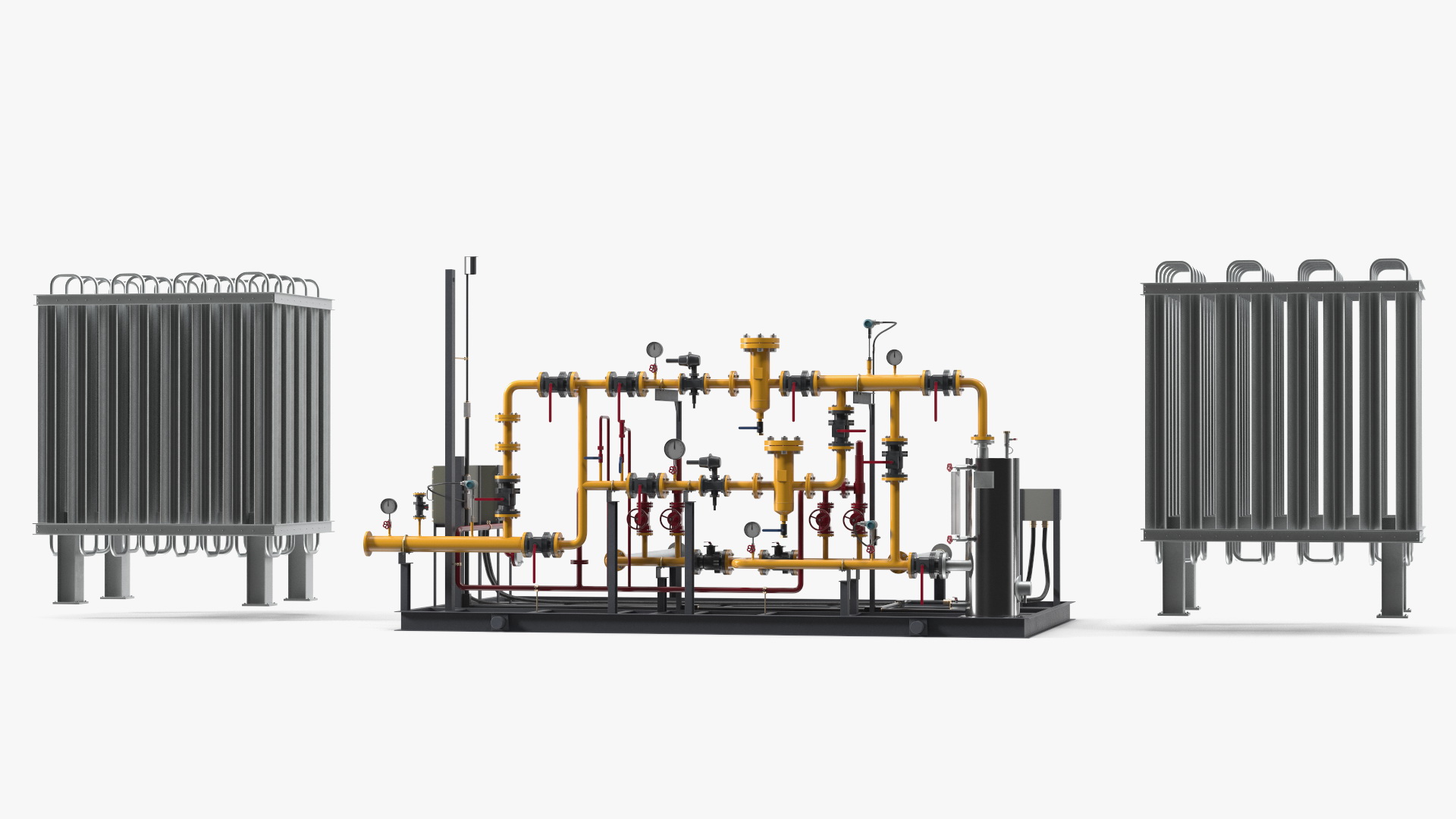 3D LNG Gas Filling Station model
