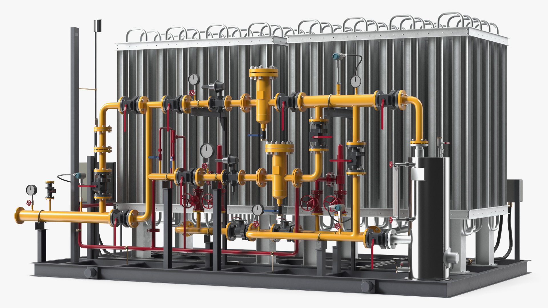 3D LNG Gas Filling Station model