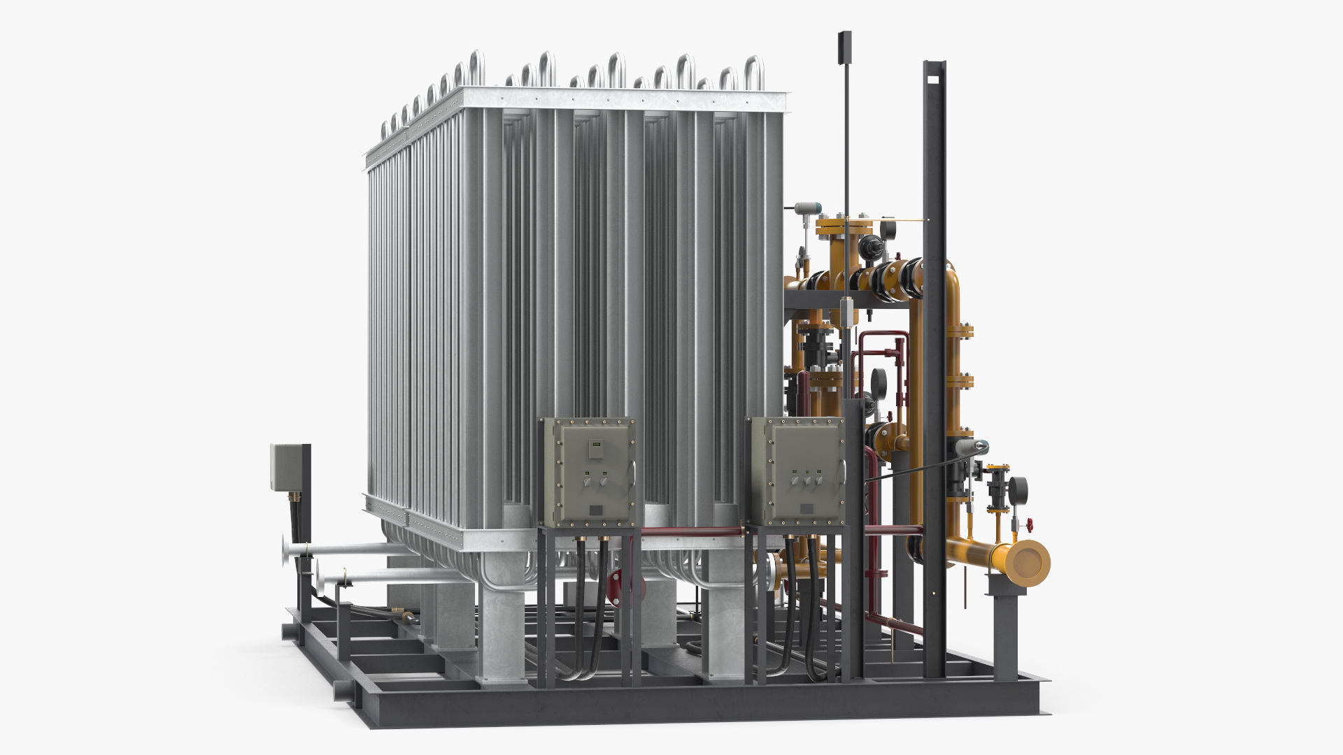 3D LNG Gas Filling Station model