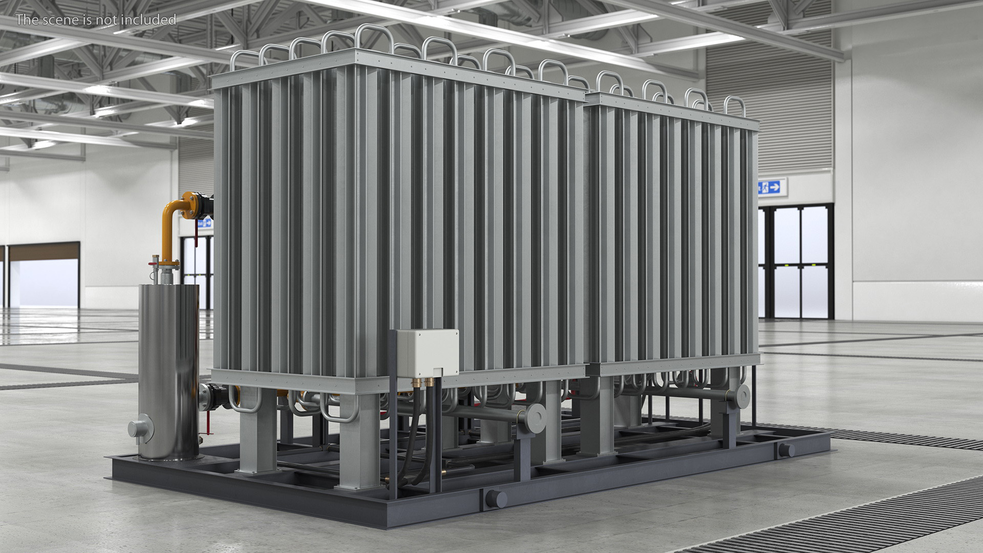 3D LNG Gas Filling Station model