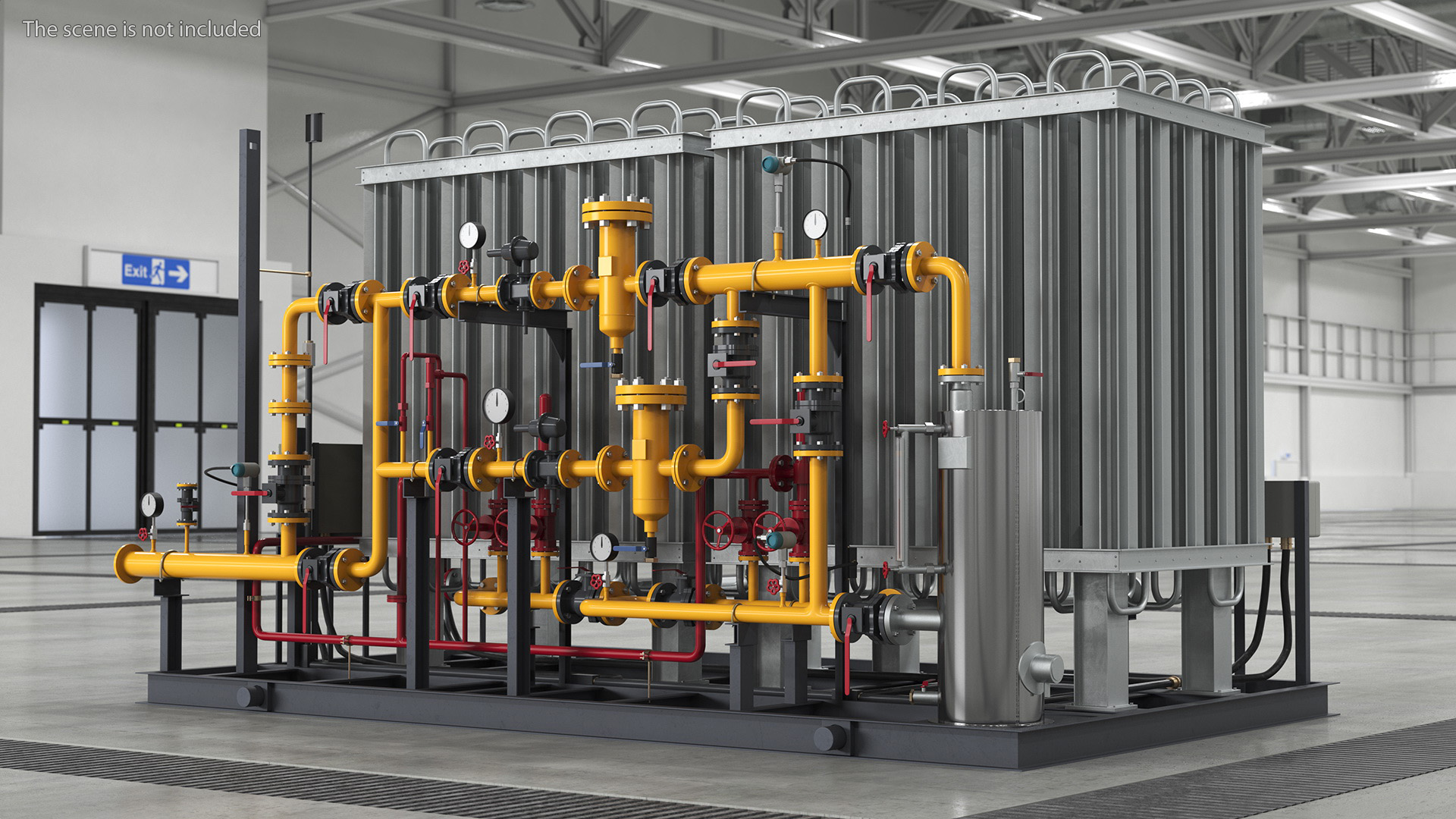 3D LNG Gas Filling Station model